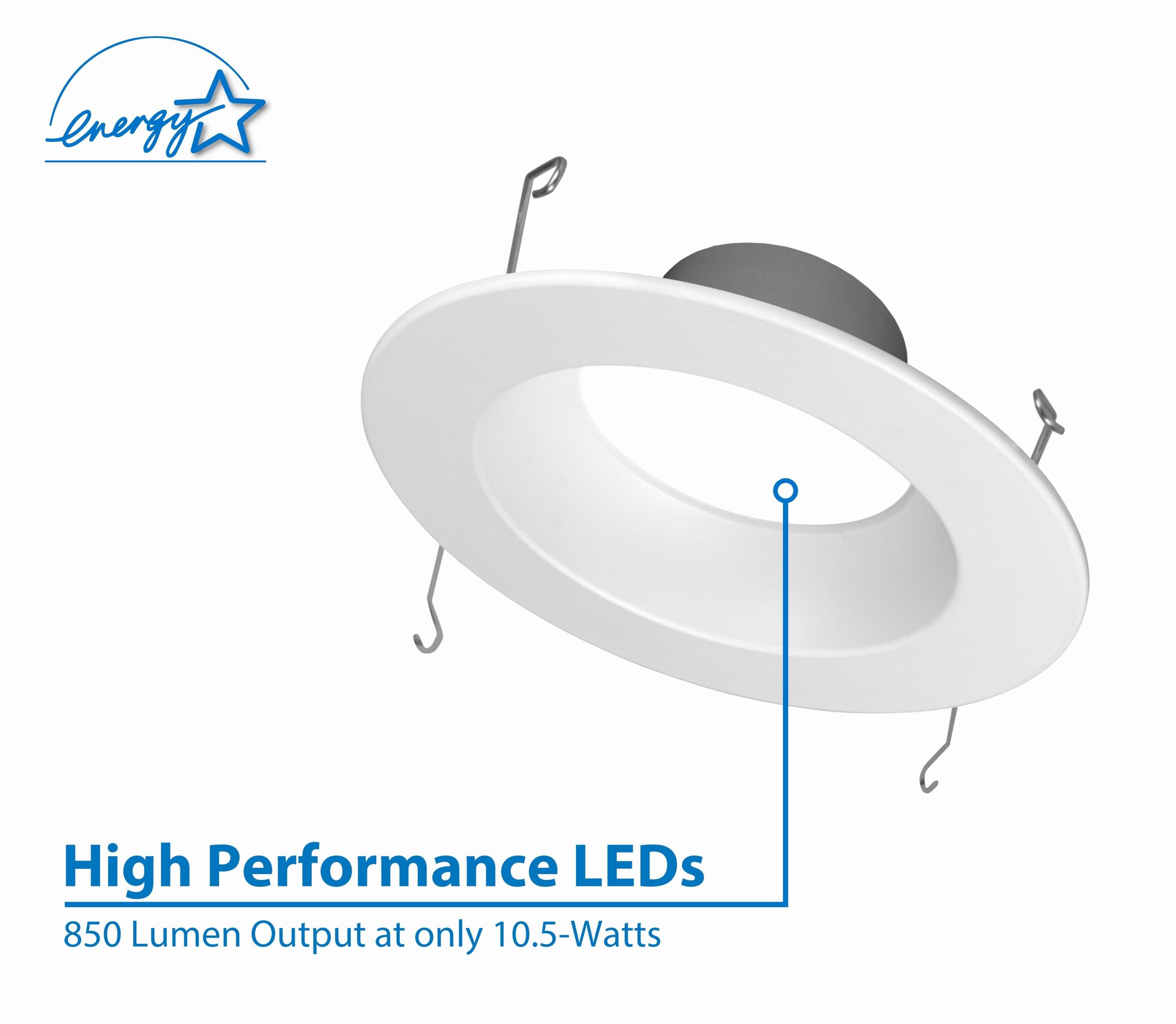 6'' Dimmable IC Rated LED Retrofit Recessed Lighting Kit