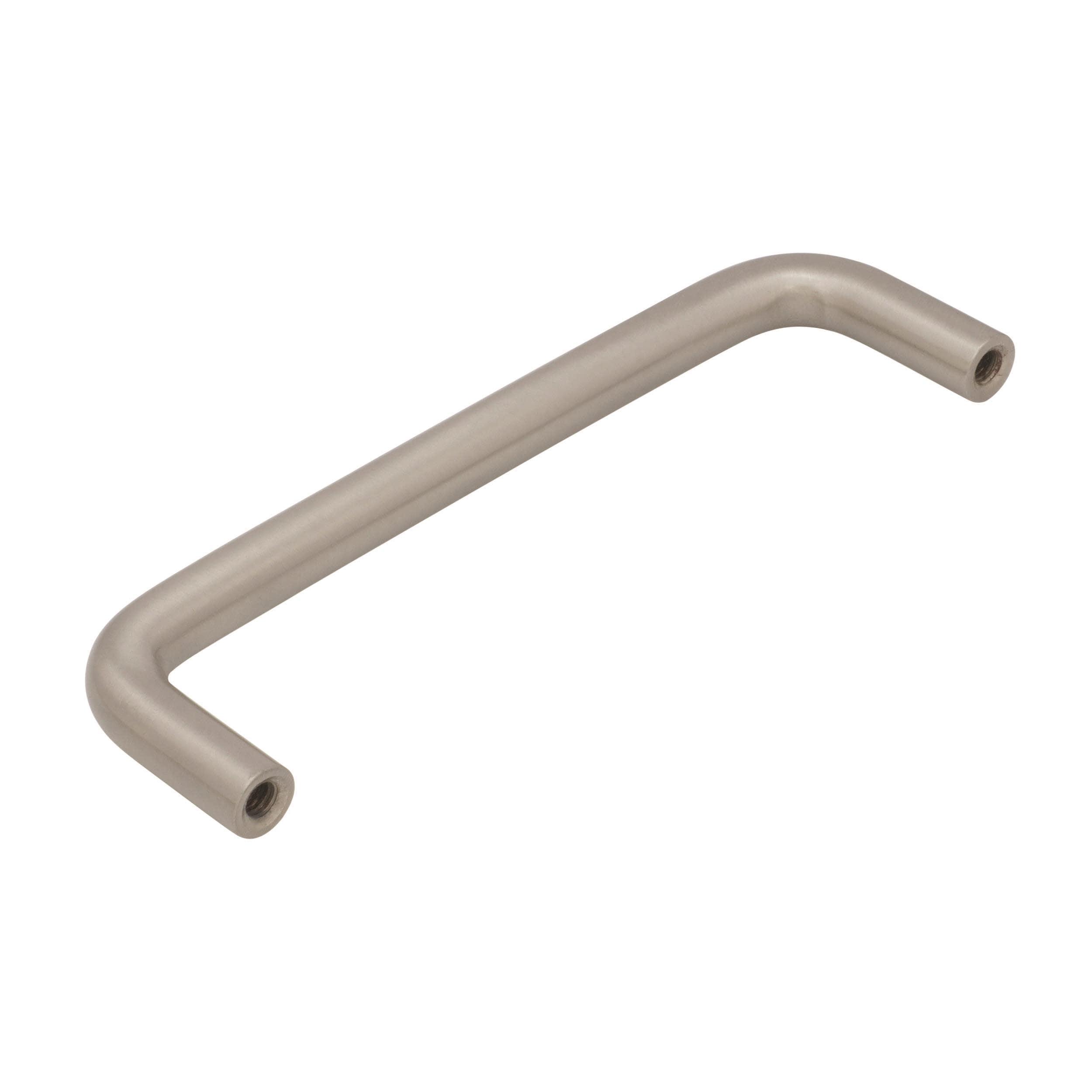 Satin Nickel 4-Inch Brushed Cabinet Bar Pull