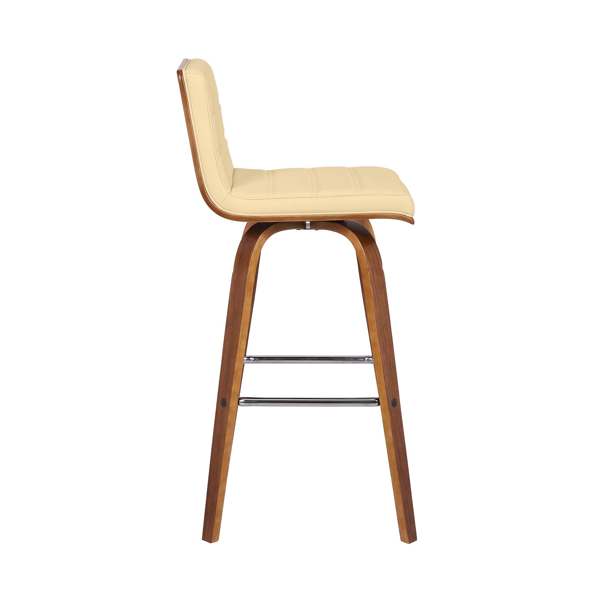 Hiram Solid Wood Swivel Bar & Counter Stool