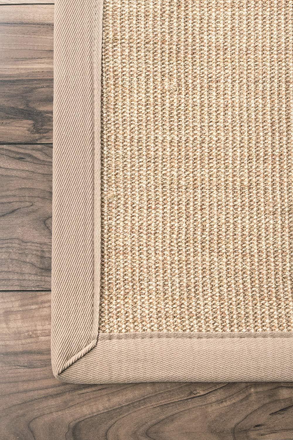 3'x5' Machine Woven orsay sisal Accent Rug Beige - nuLOOM: Modern Indoor Low Pile Skid-Resistant Area Rug