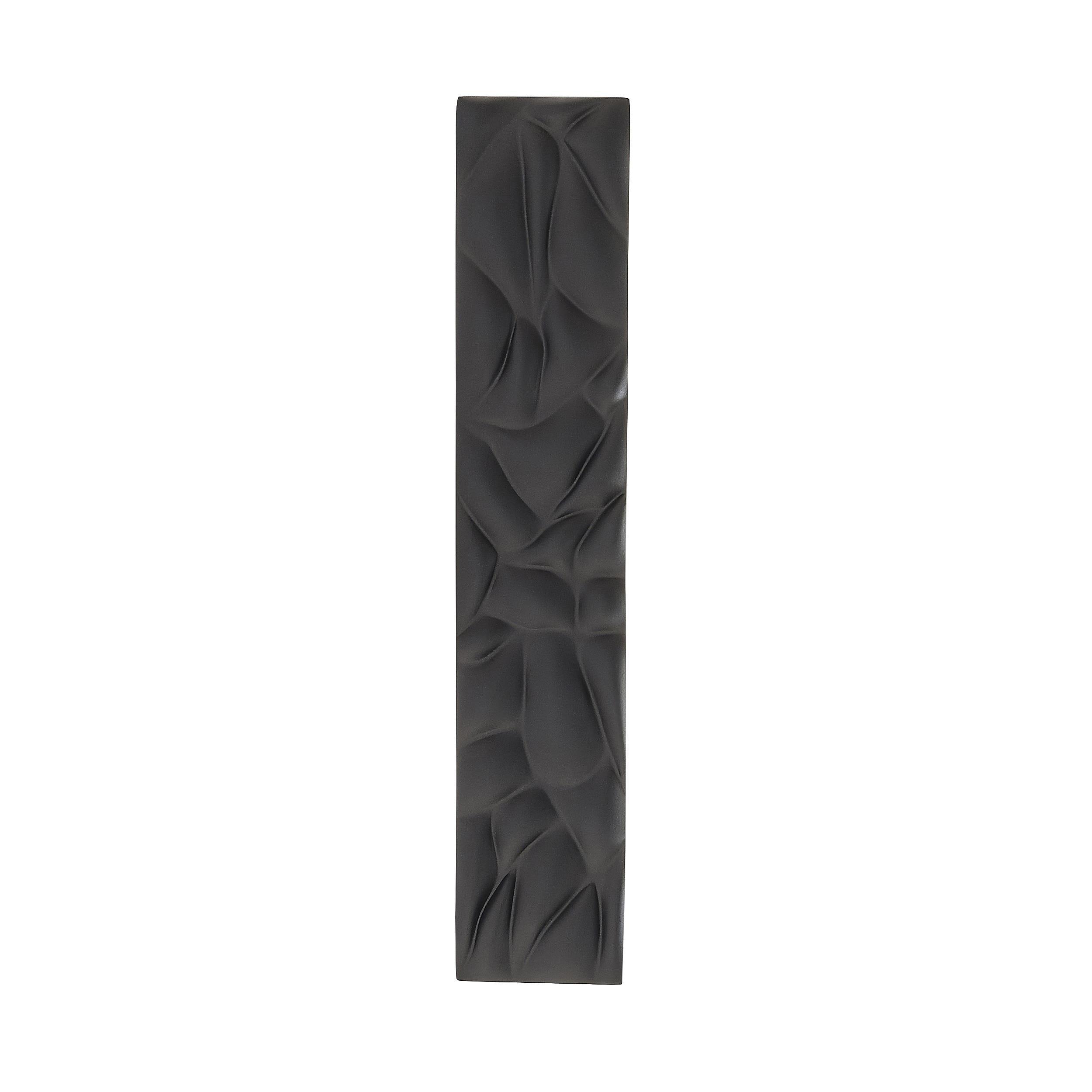 Matte Black Textured Cabinet Pull with Mounting Hardware