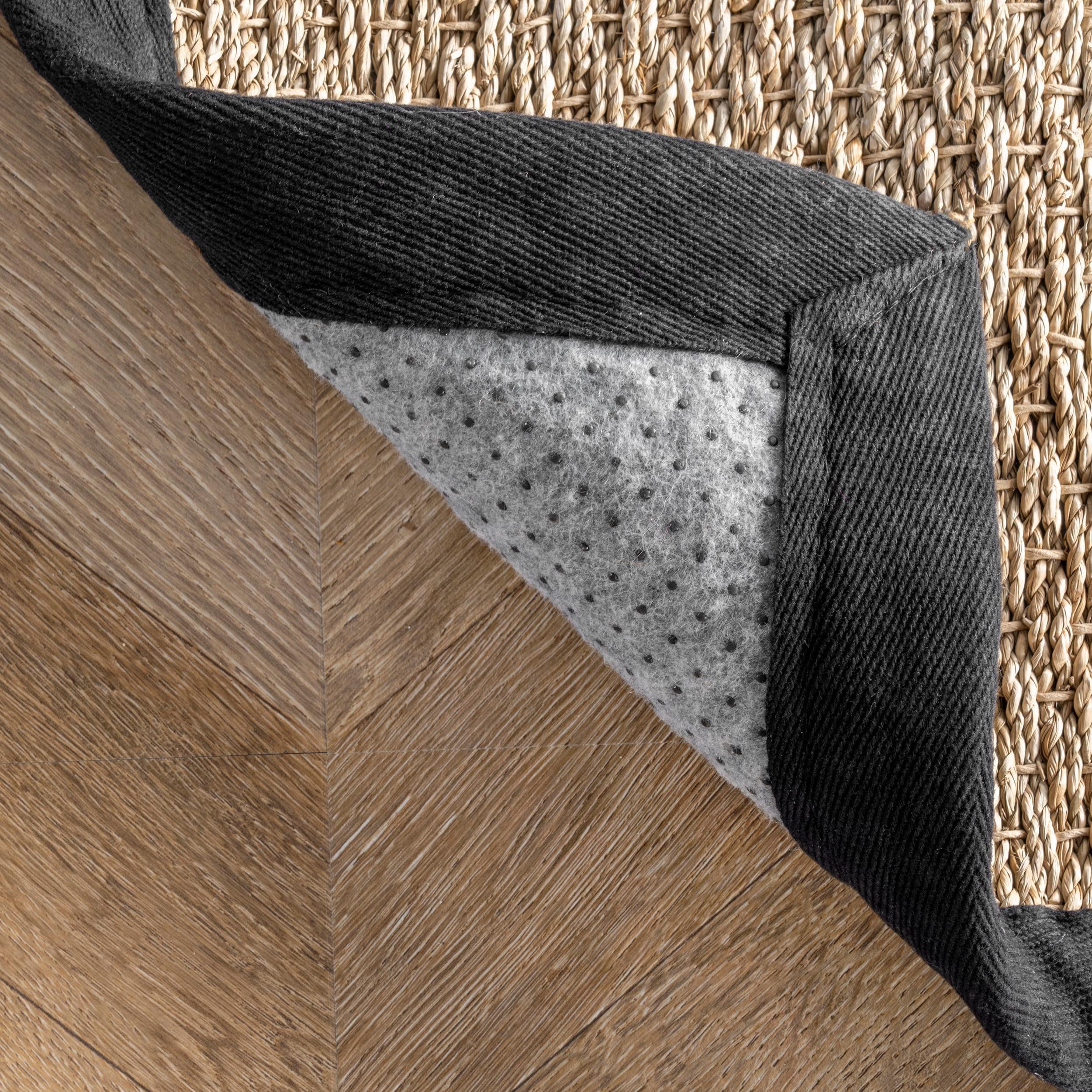 nuLOOM Elijah Farmhouse Seagrass Area Rug, 9' x 12', Black