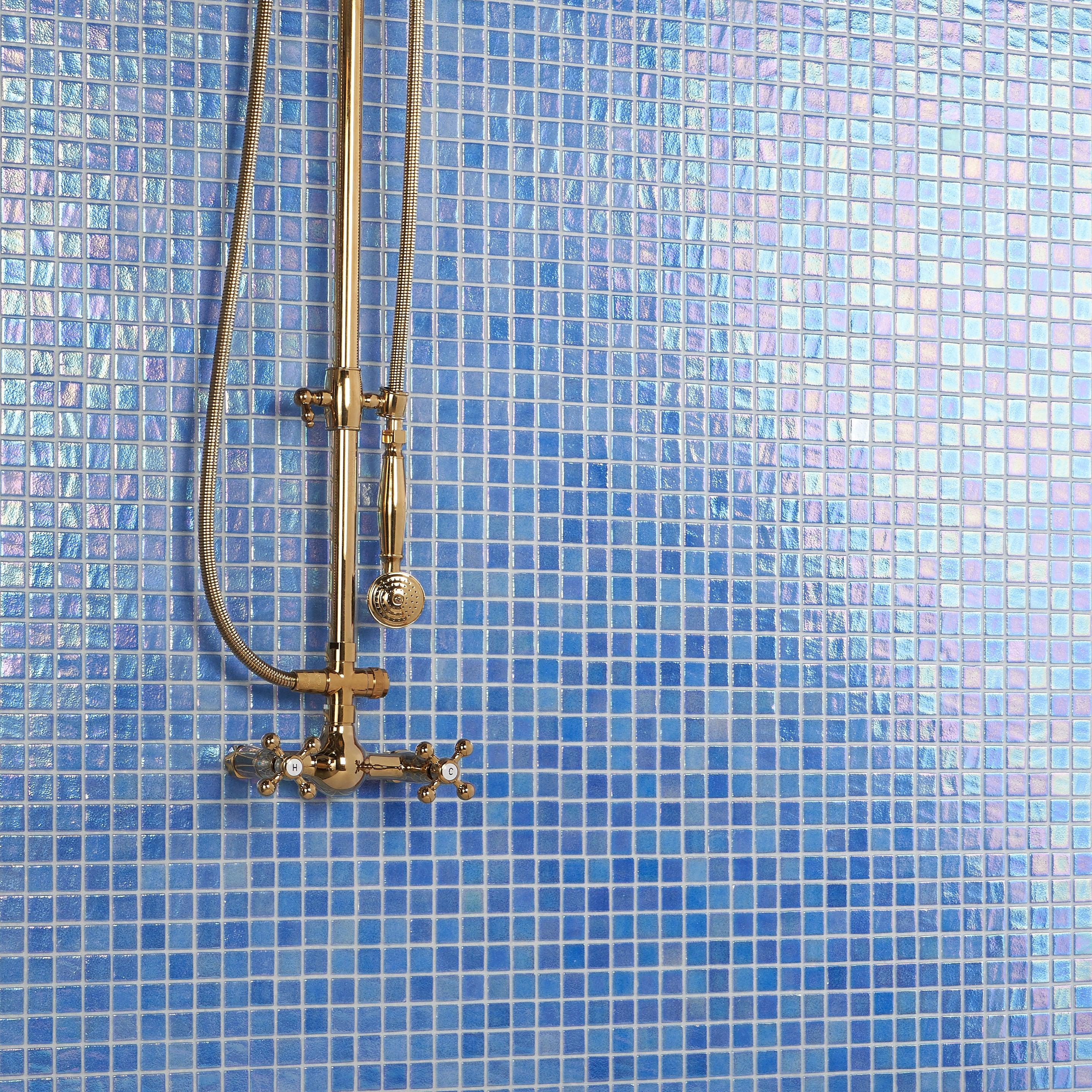 Rapids 1" x 1" Glass Grid Mosaic Wall & Floor Tile