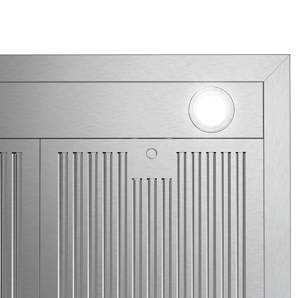 Streamline Francesco 30" 350 Cubic Feet Per Minute Ducted Wall Mount Range Hood with Baffle Filter and Light Included