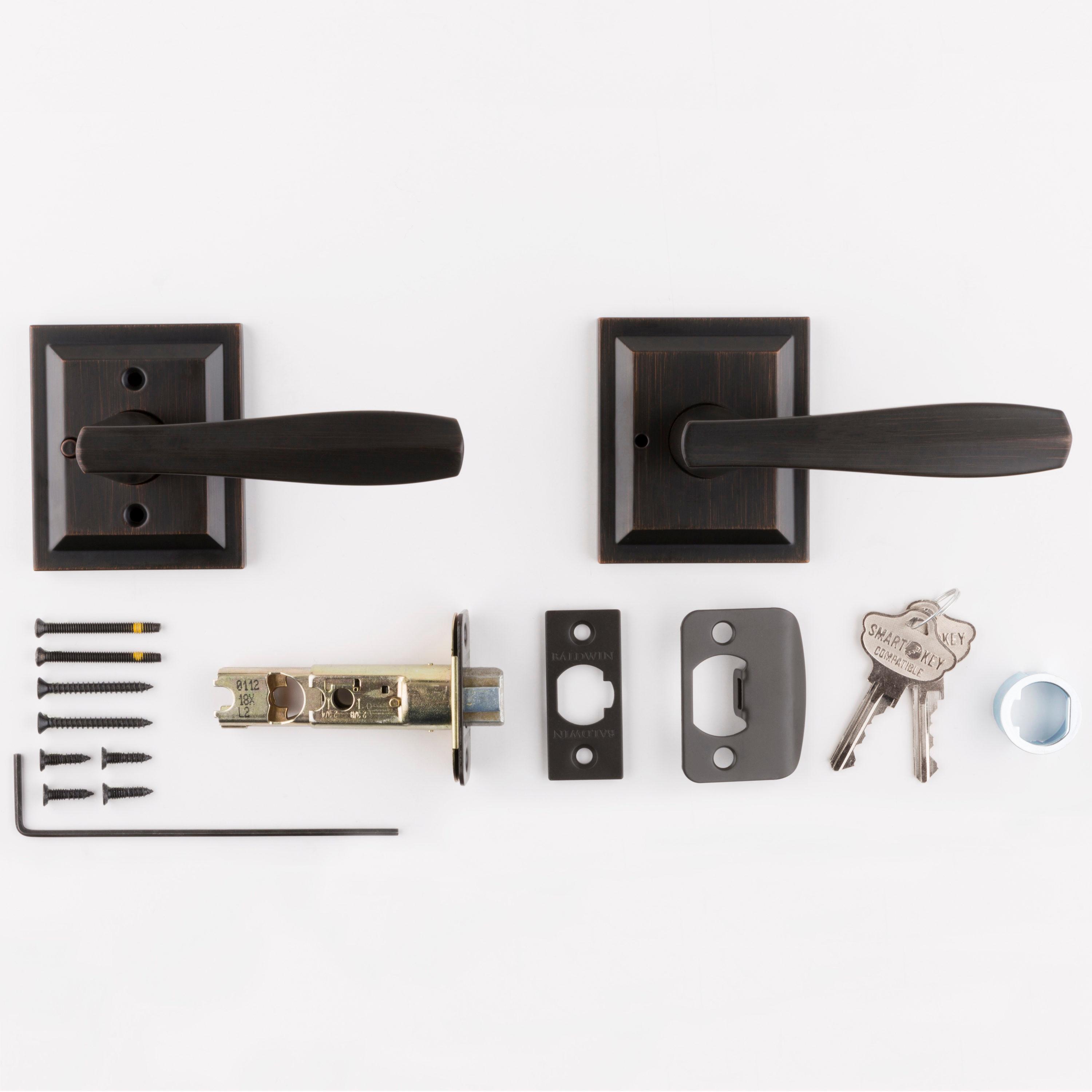 Baldwin Torrey Low Profile Rose Bed/Bath Lever in VB