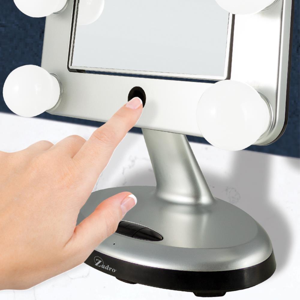 Zadro Melrose LED Makeup Mirrors w/ Magnification & Bluetooth Speaker