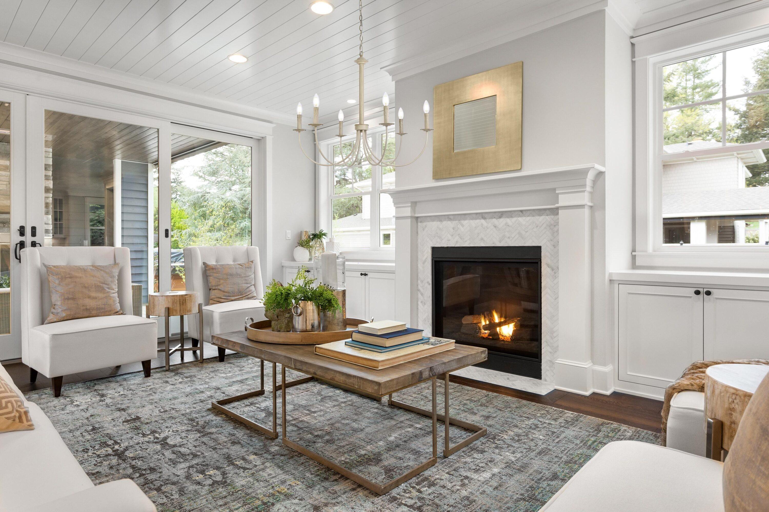 Brielle 6 lights pendant in weathered dove