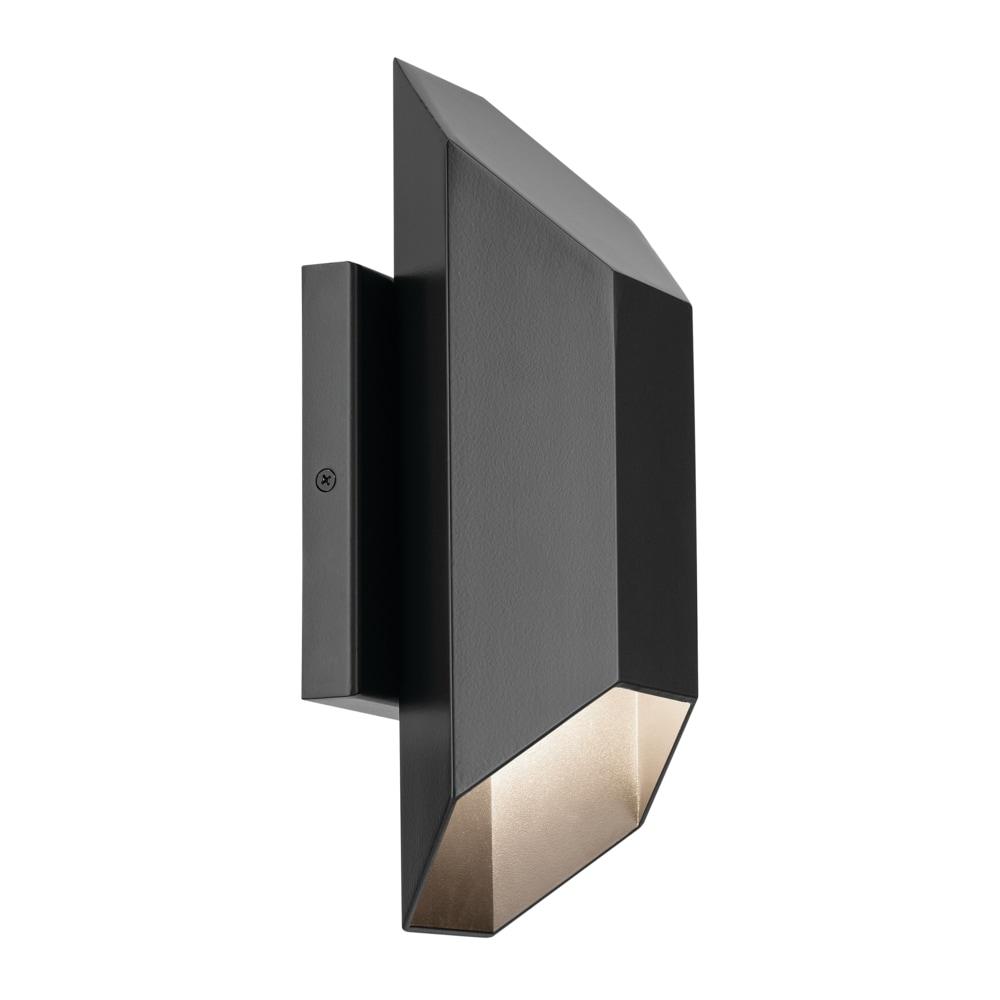 Estella Black Metal Dimmable LED Outdoor Wall Light