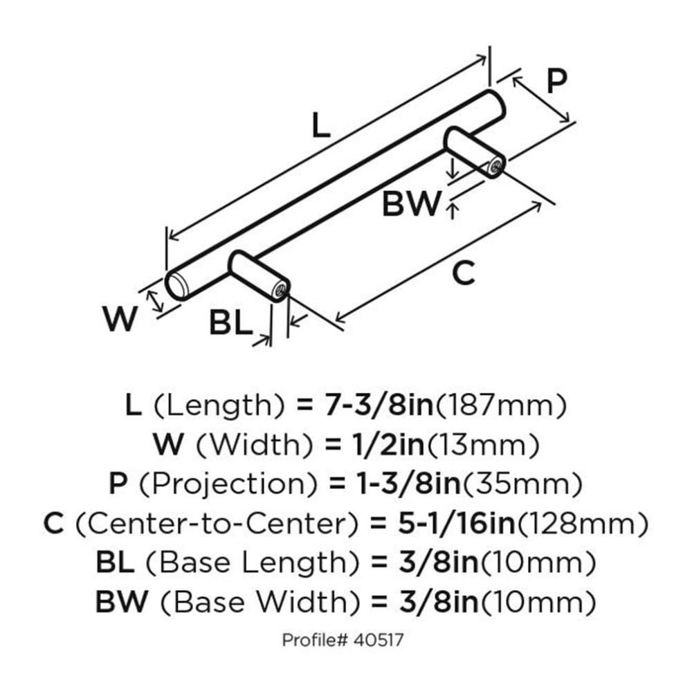 Bar Pulls 5.06" Center to Center Bar Pull