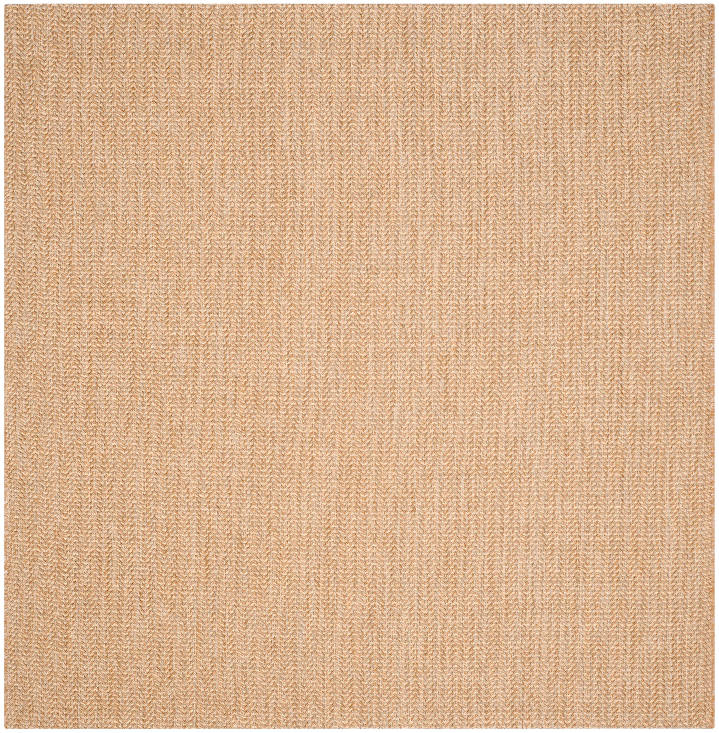 Courtyard CY8022 Power Loomed Indoor and Outdoor Area Rug - Natural/Cream - 4'x4' - Safavieh