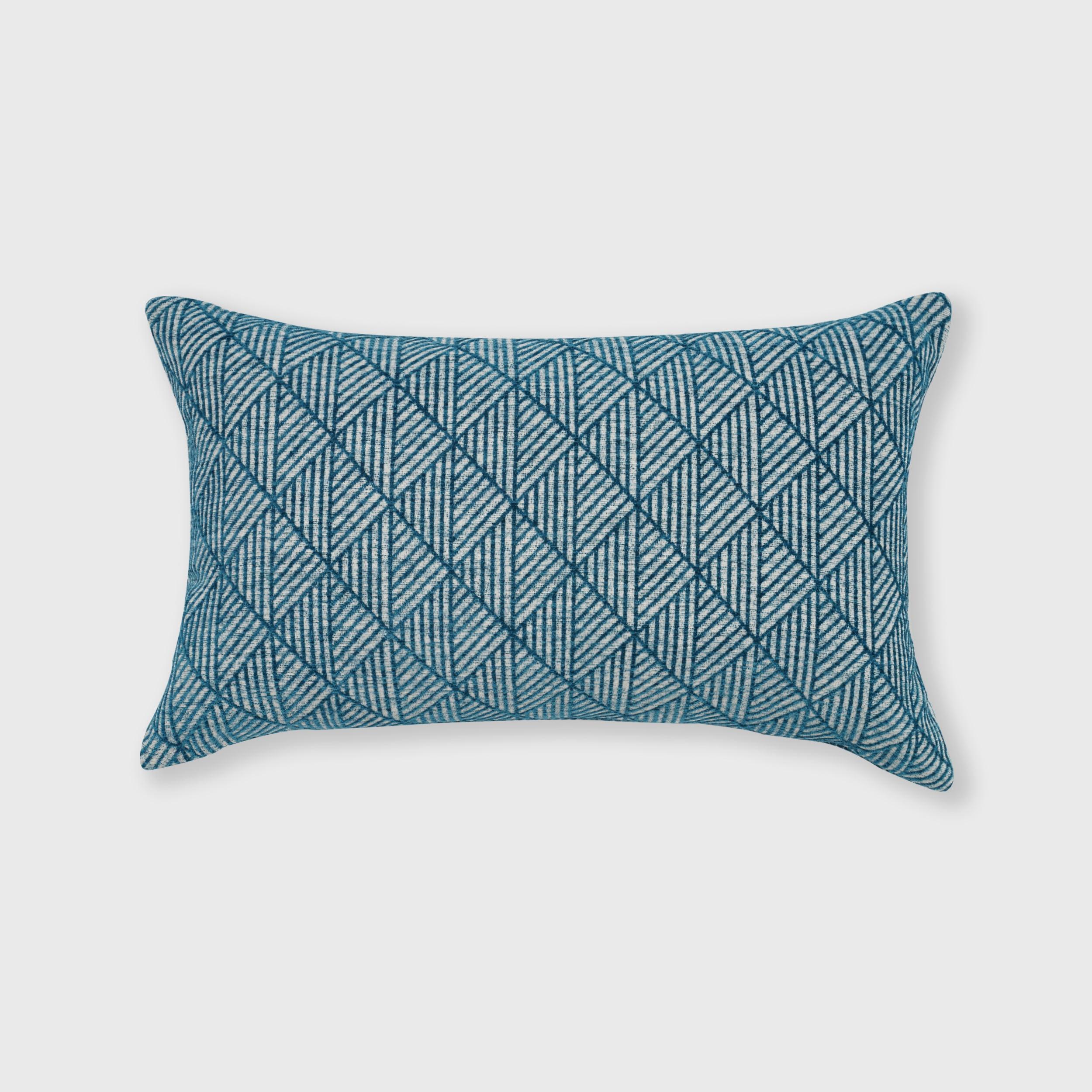 Geomtric Chenille Reversible Geometric Reversible Throw Pillow