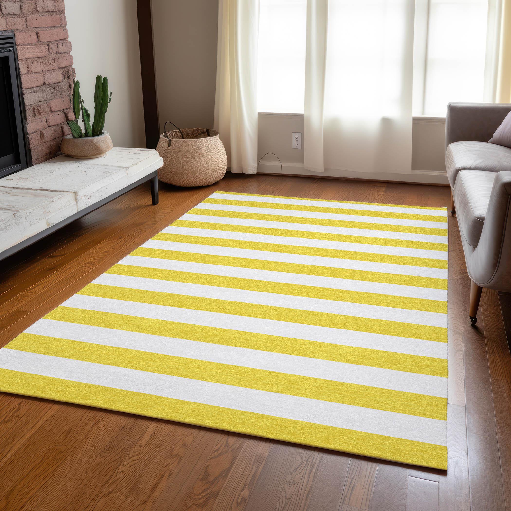 Chantille ACN528 Yellow 3 x 5 Rug