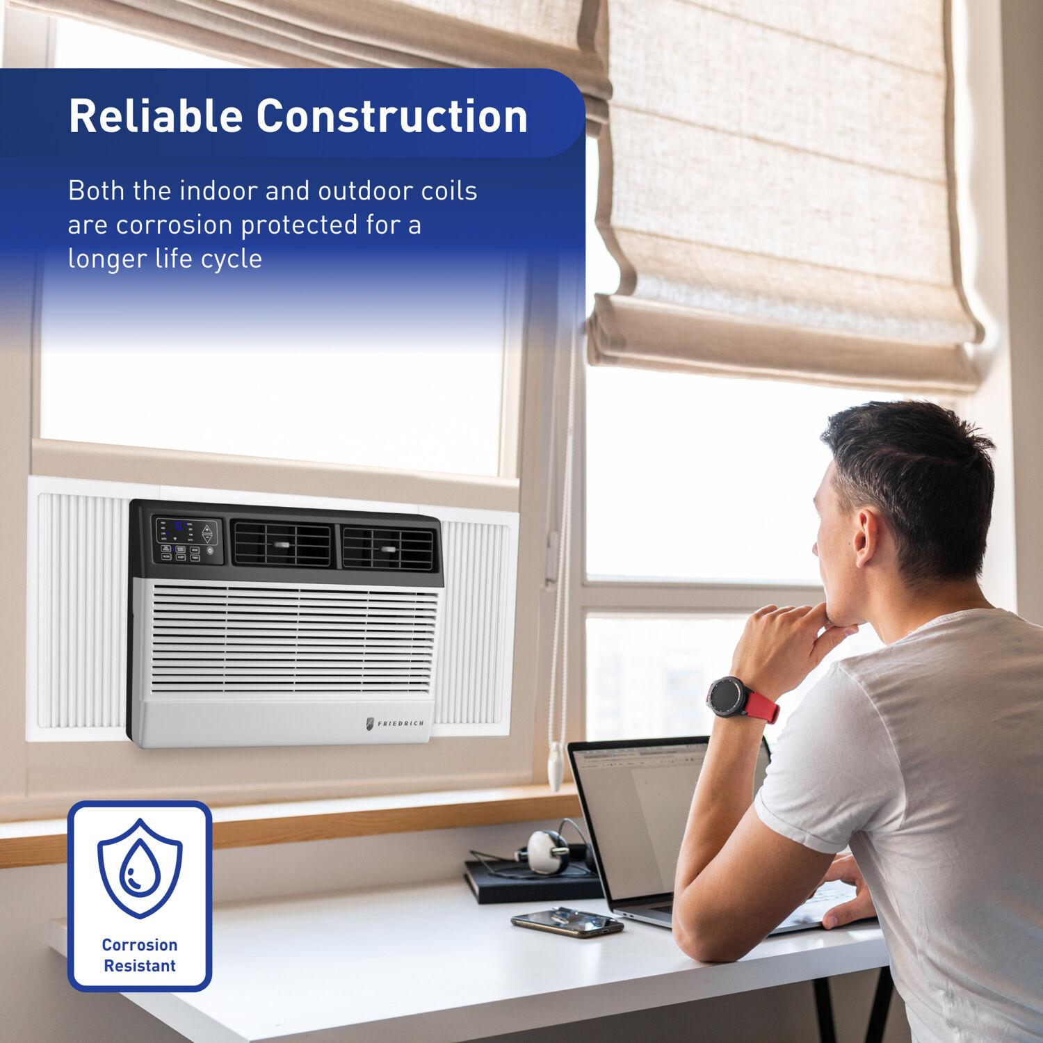 Friedrich 8000 BTU Wi-Fi Connected Window Air Conditioner with Remote Included