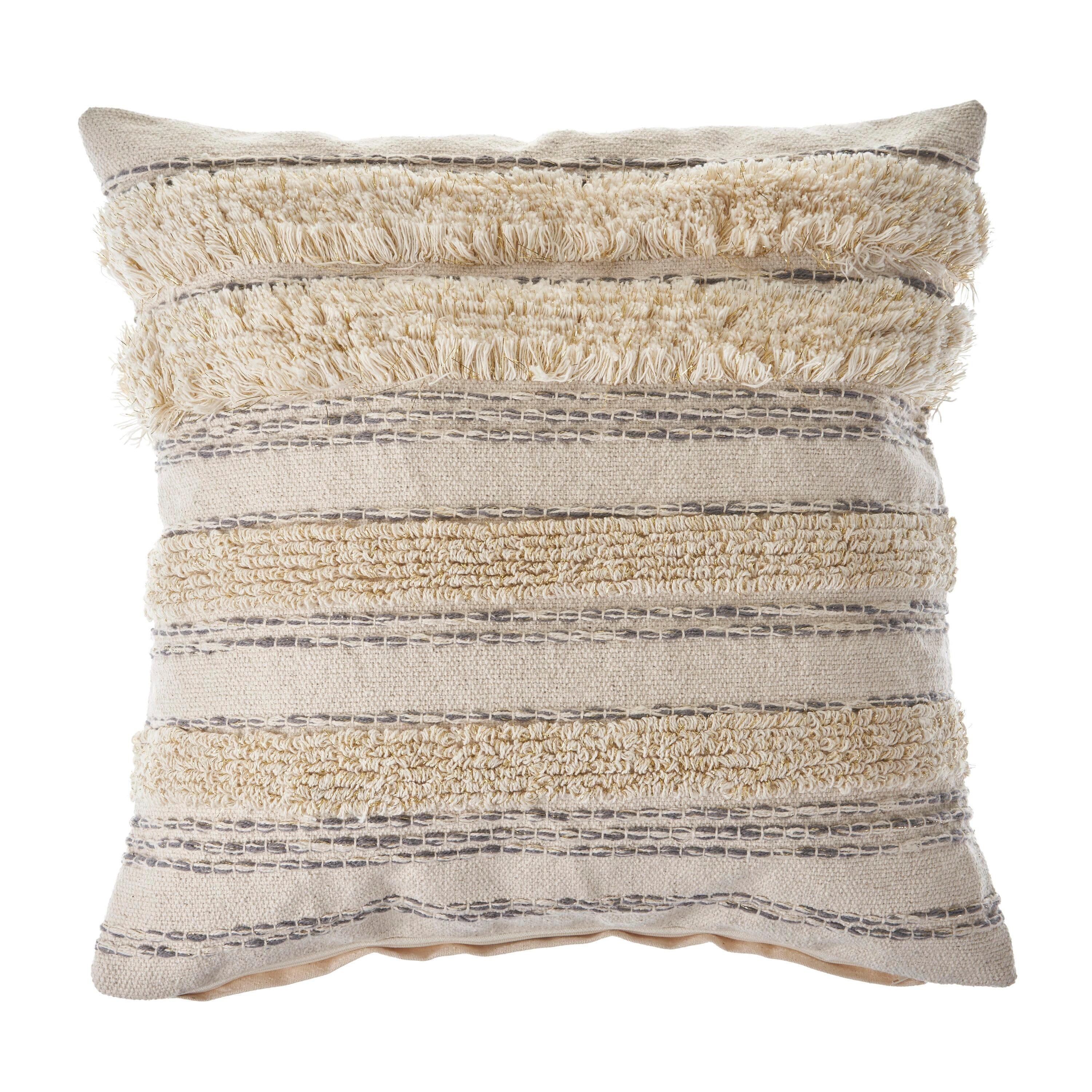 Evette Rios Ellisan Striped Cotton Throw Pillow