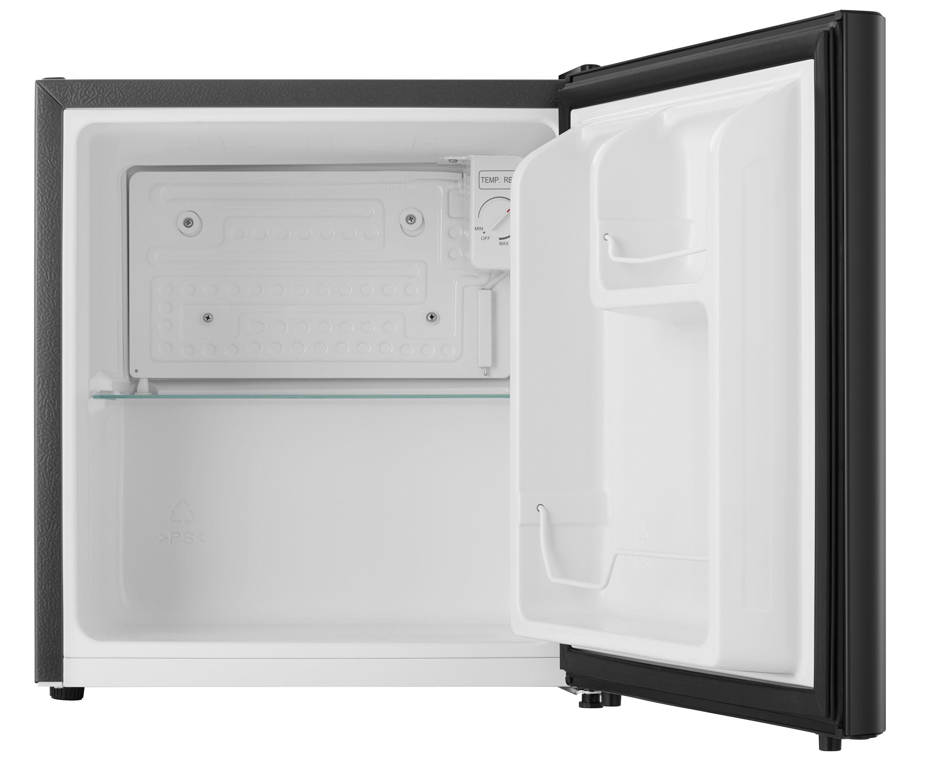 Hisense 1.6 Cu ft Single Door Mini Fridge, Black, Energy Star, 1 Year Warranty, WMS017M6XBE New