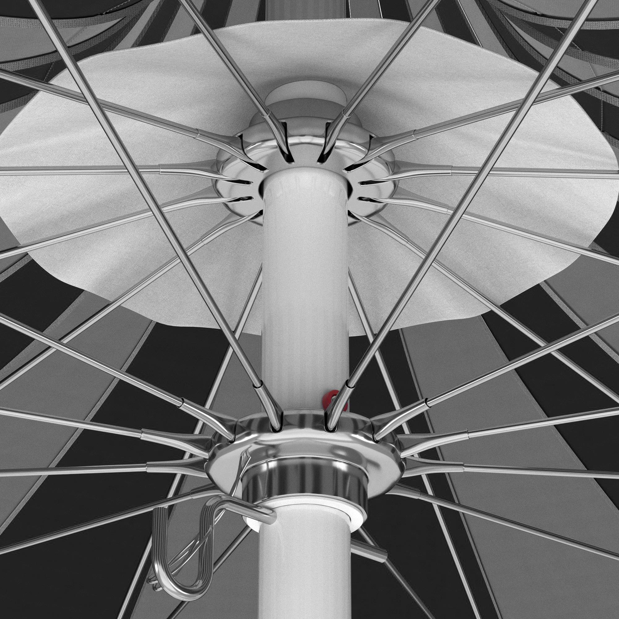 California Umbrella Pagoda 8.5-ft. Striped Pacifica Patio Umbrella