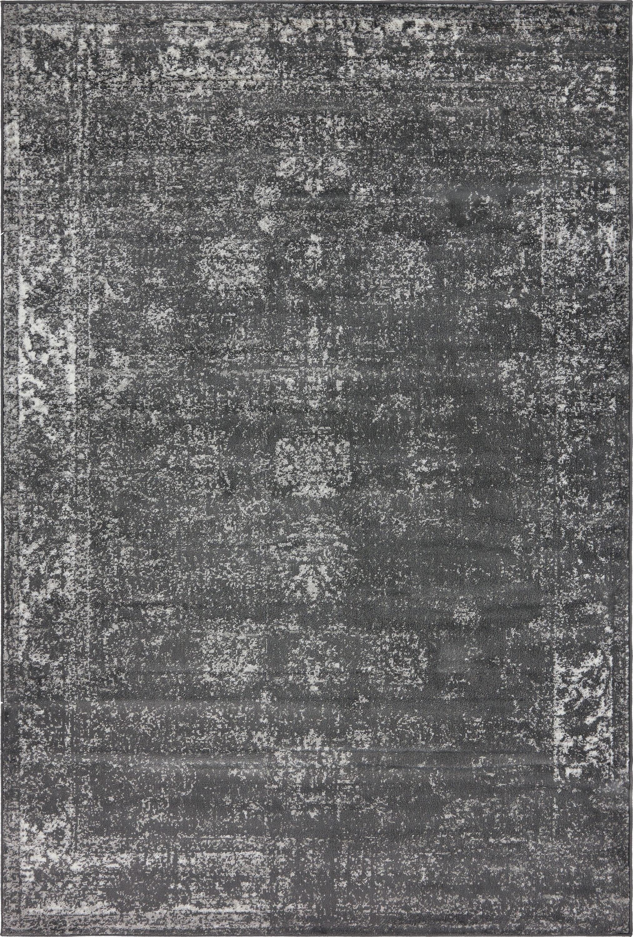 Unique Loom 6' 0 x 9' 0 Sofia Casino Dark Gray Area Rug