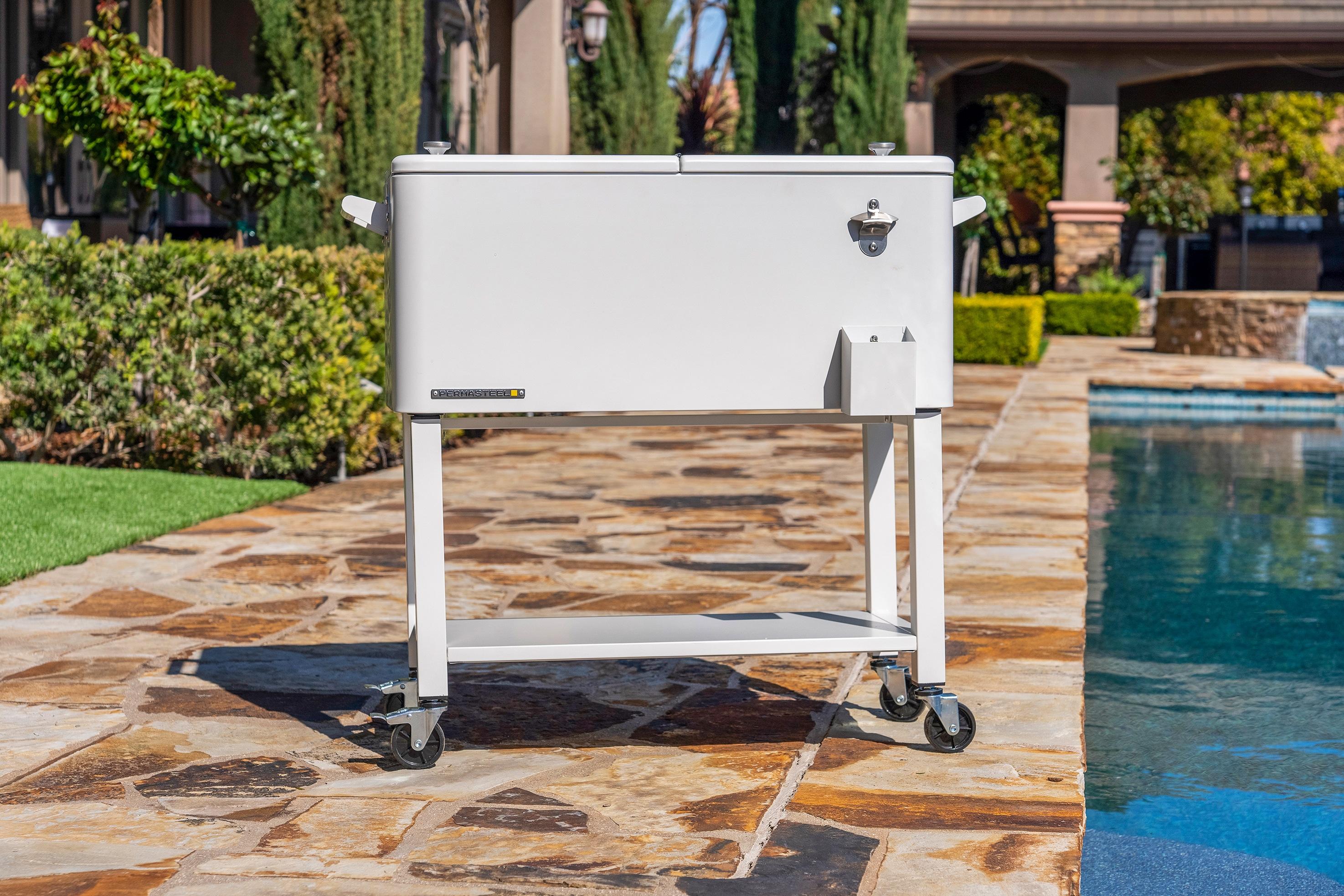 Permasteel 80-Qt Outdoor Patio Cooler with Removable Basin