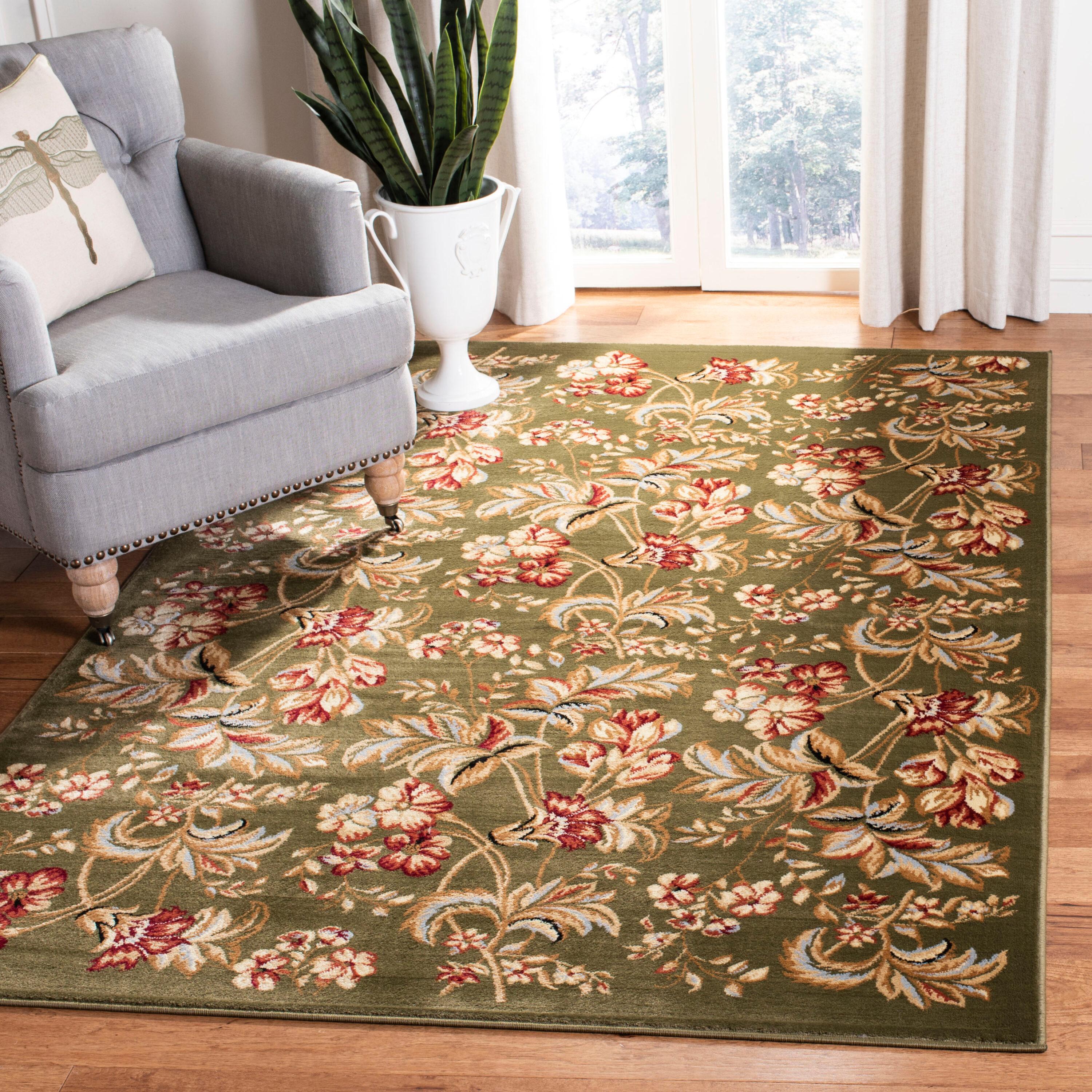 Lyndhurst LNH326 Power Loomed Area Rug - Sage - 9'x12' - Safavieh