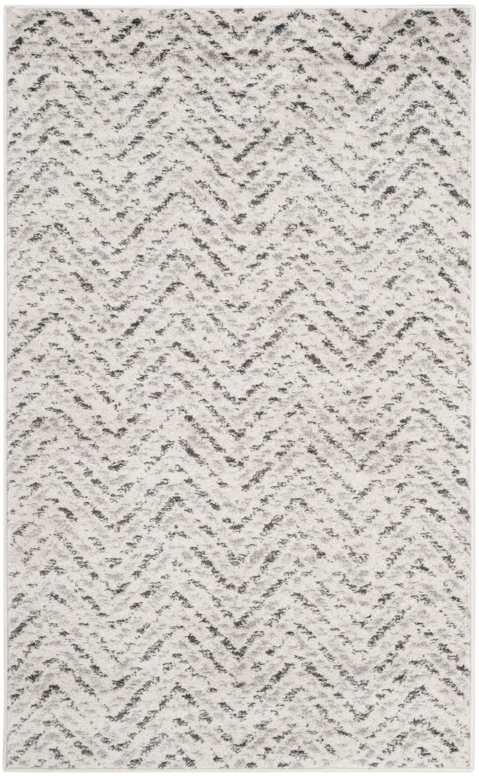 Adirondack ADR104 Power Loomed Accent Rug - Ivory/Charcoal - 3'x5' - Safavieh.