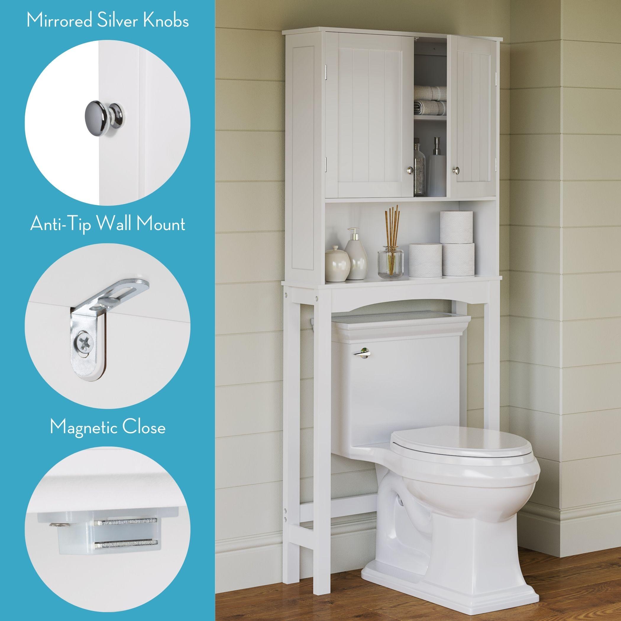 RiverRidge Ashland Over the Toilet Bathroom Spacesaver Wall Medicine Storage Cabinet with Adjustable Shelf