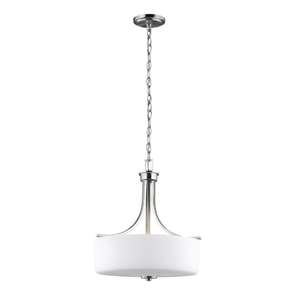 Canfield 3-Light Brushed Nickel Pendant