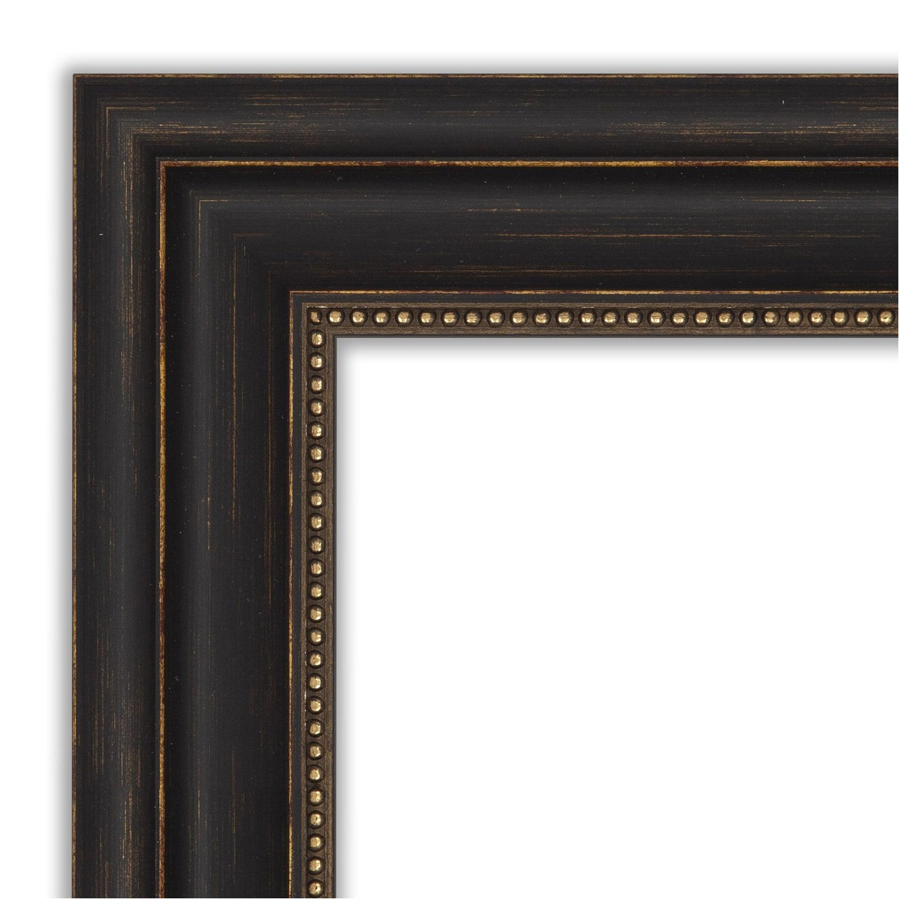 Amanti Art Accent 41.0-Inches x 29.0-Inches Framed Rectangle Bathroom Vanity Mirror ( Burnished Bronze )