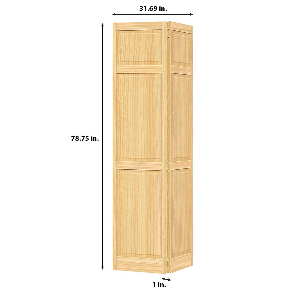Kimberly Bay Paneled Wood Unfinished Bi-Fold Door