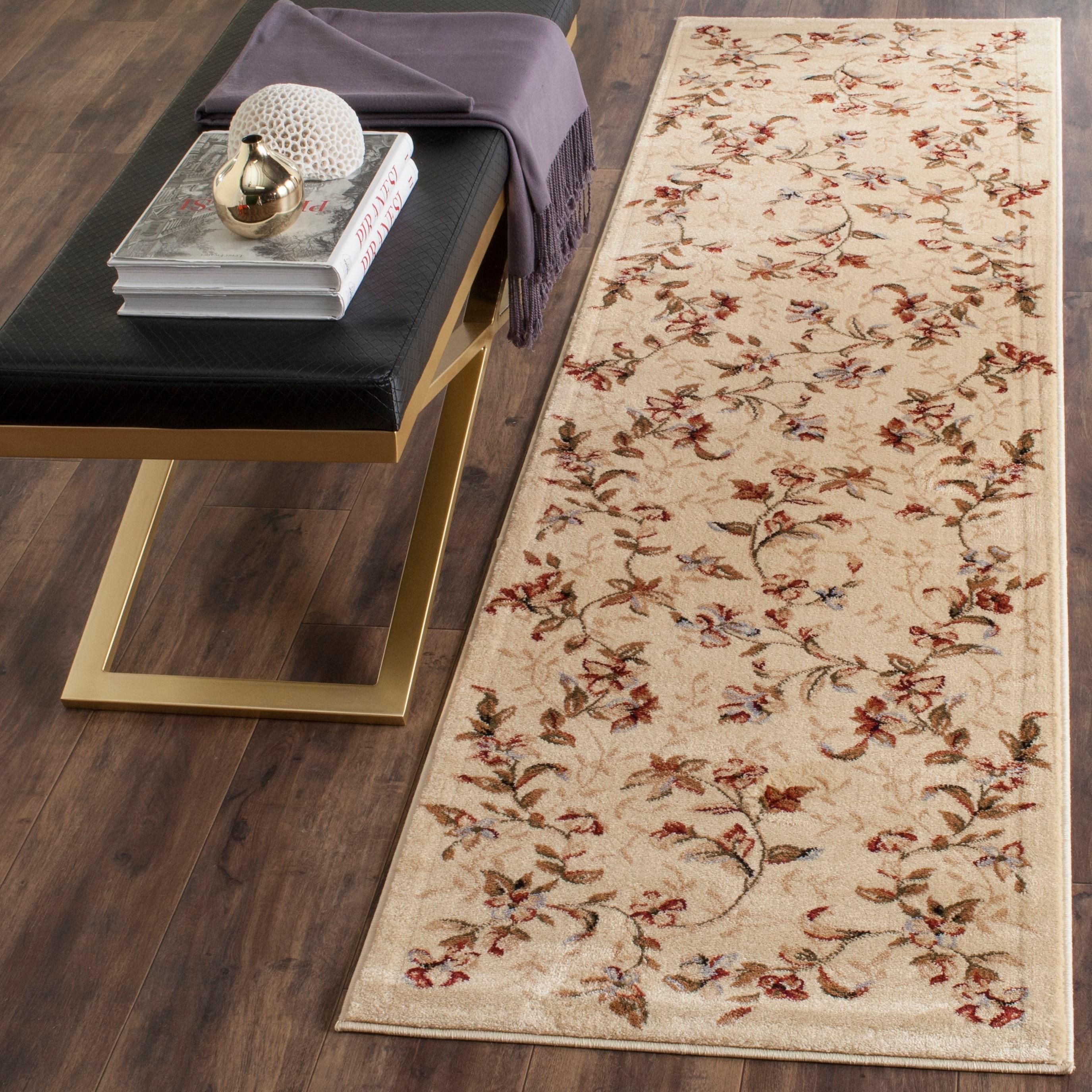 Lyndhurst LNH325 Power Loomed Runner Rug - Beige - 2'3"x8' - Safavieh.