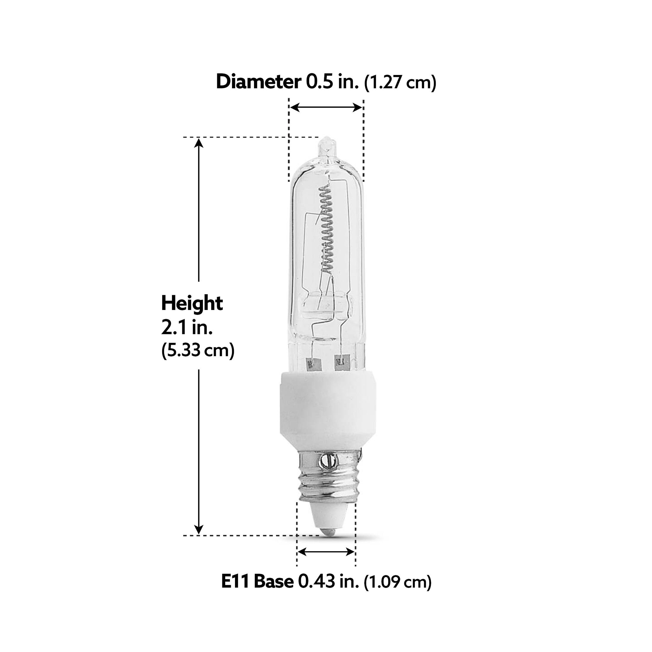 Feit Electric 100 W T4 Decorative Halogen Bulb 1600 lm Warm White 1 pk