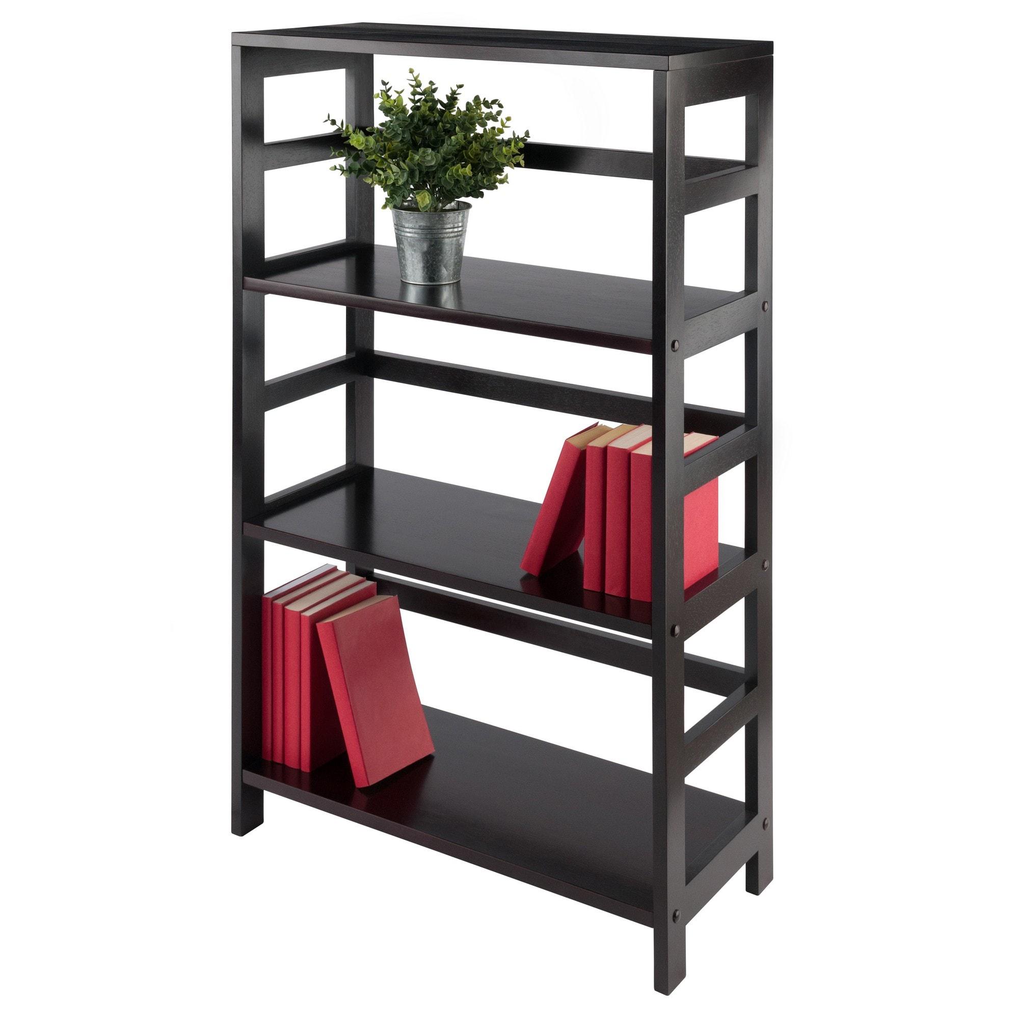 42" 3 Section Wide Bookshelf Espresso - Winsome