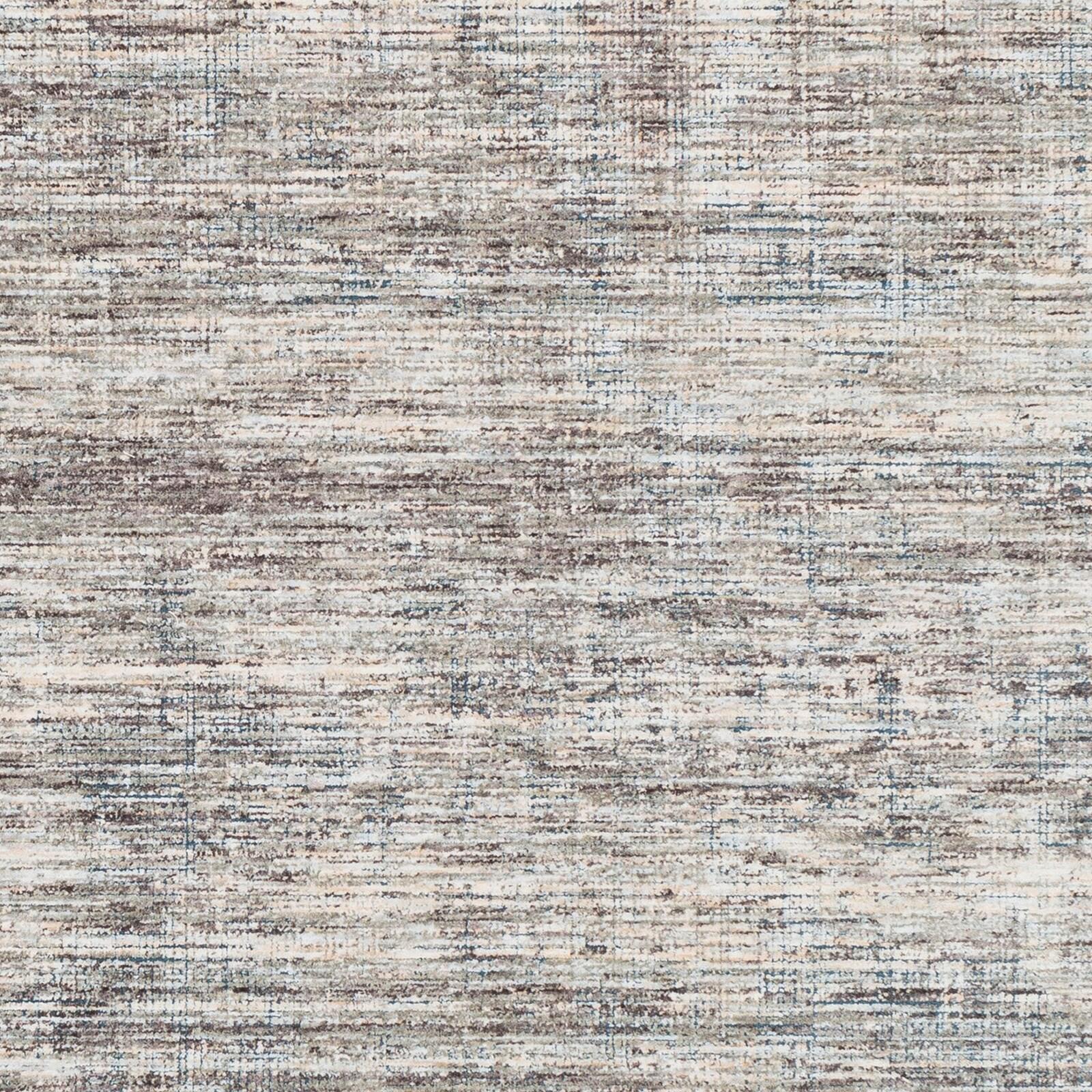 Presidential Gray Synthetic 94x120 Stain-Resistant Area Rug