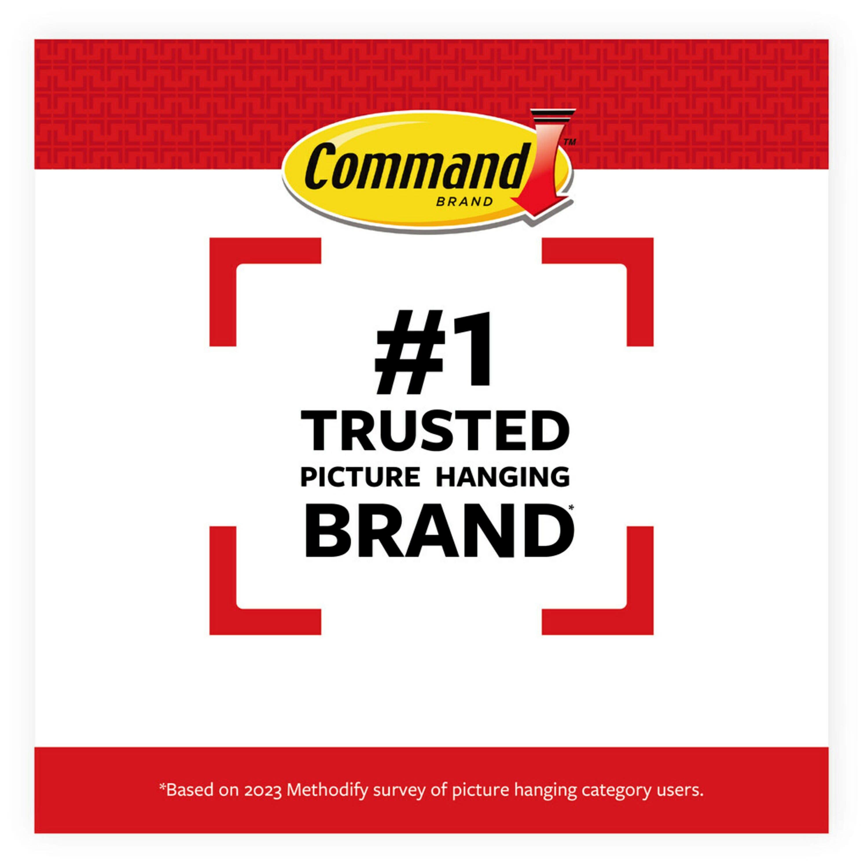 Command Medium Picture Hanging Strips White: Adhesive Wall Mounting for Art & Stationery