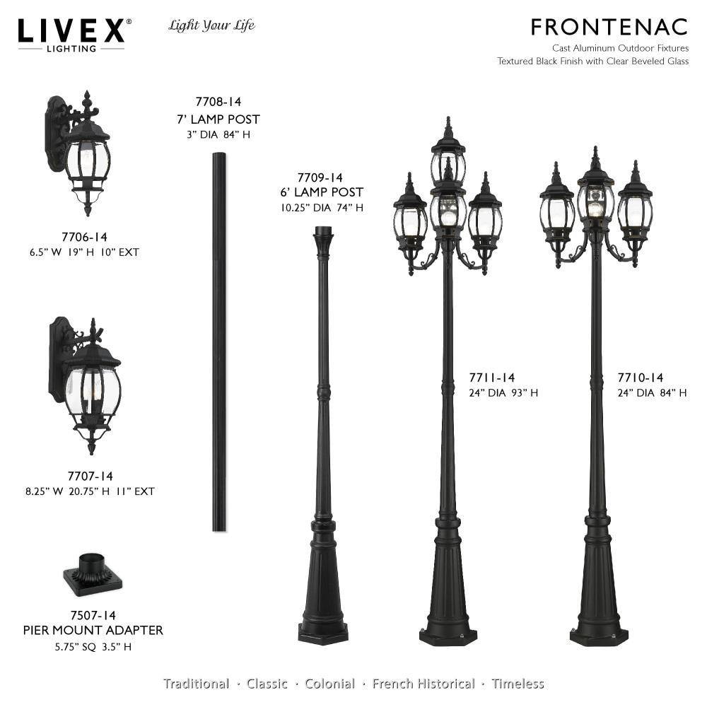 Livex Lighting Frontec 1 - Light Wall Light in  Textured Black