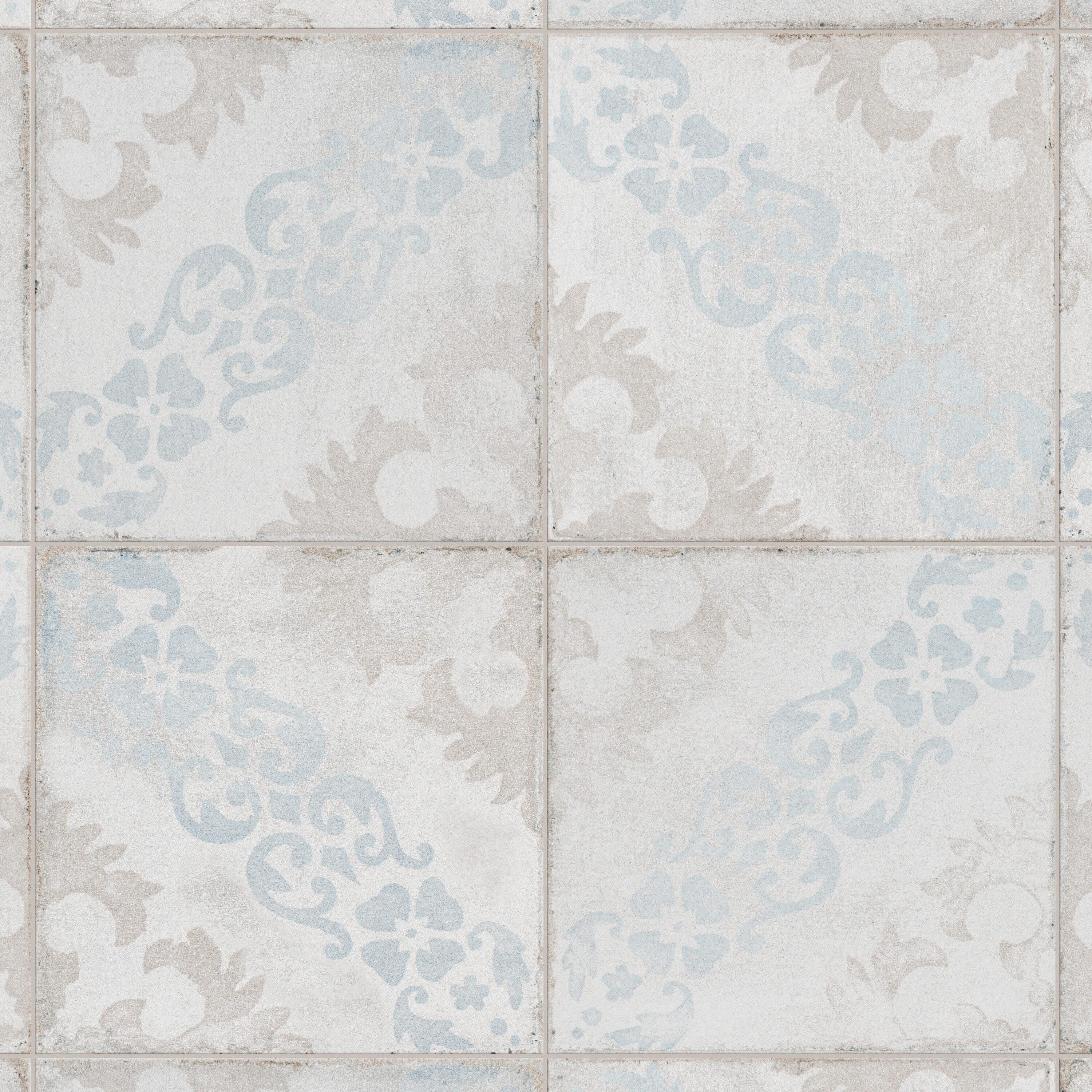 Barcelona 6" x 6" Porcelain Patterned Wall & Floor Tile