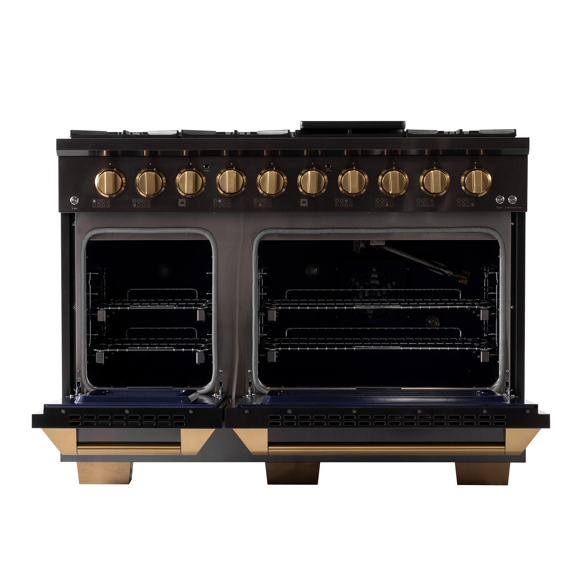 Gemstone Professional 48-in Natural Gas Range in Titanium Stainless Steel