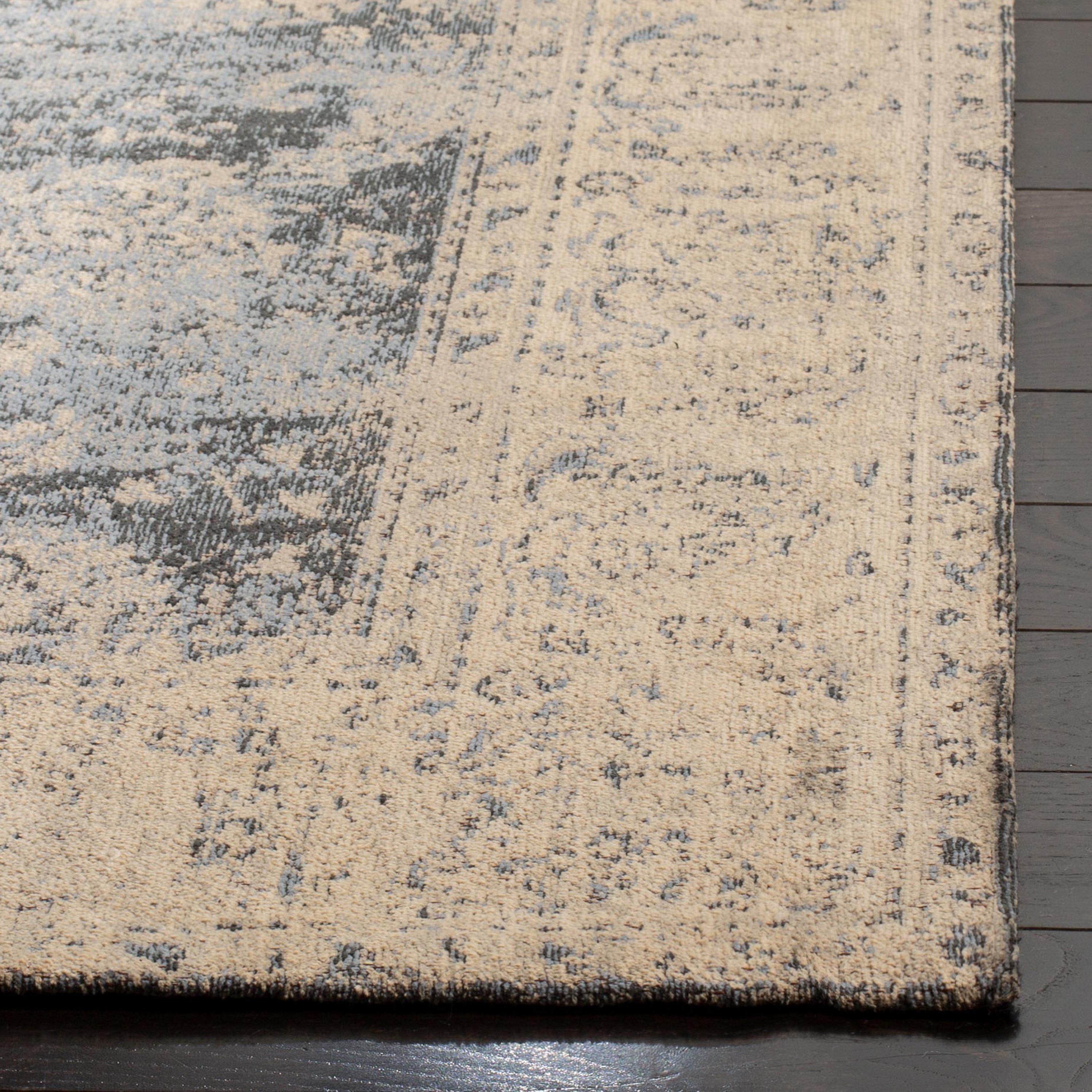 Classic Vintage CLV306 Power Loomed Area Rug - Cream/Grey - 4'x6' - Safavieh.