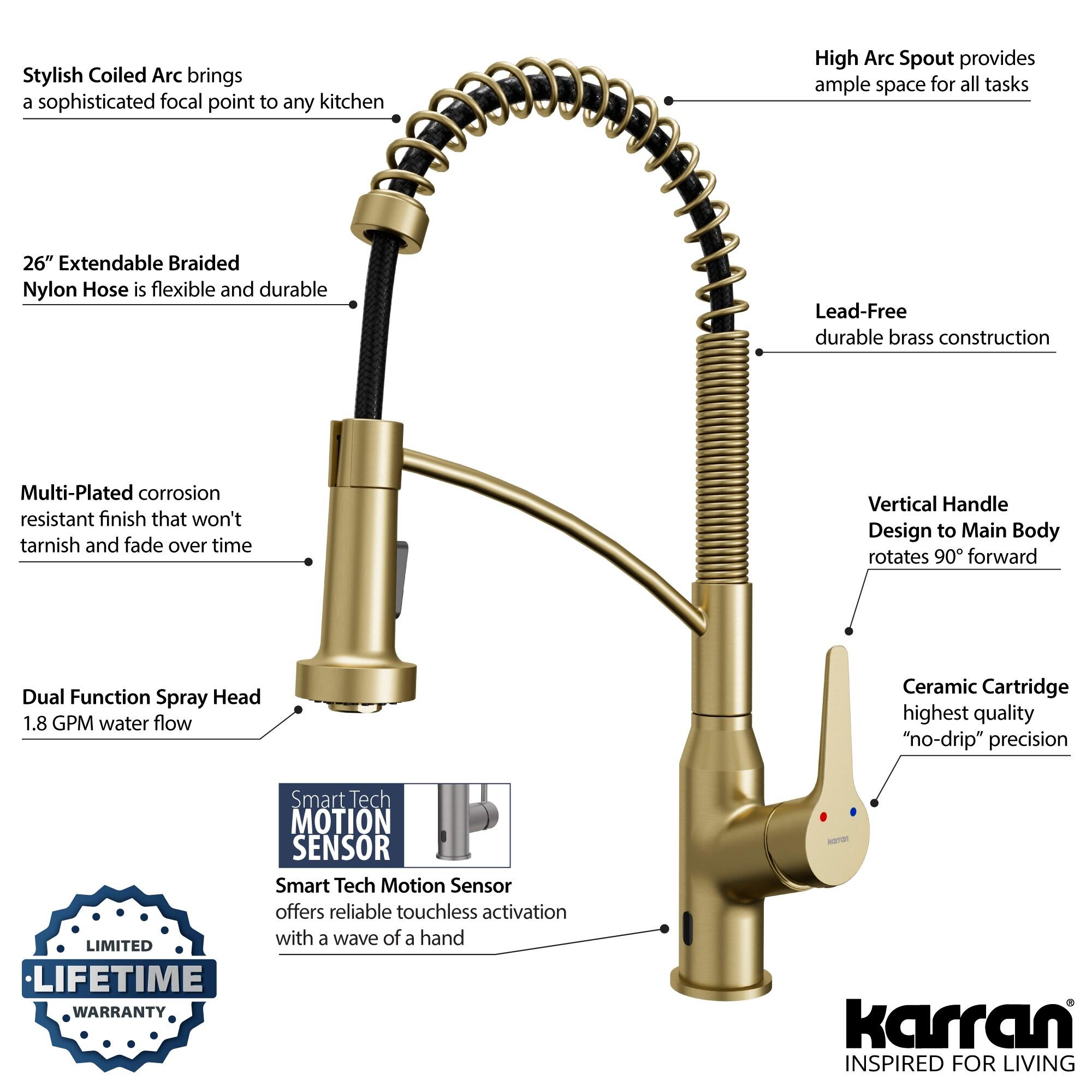 Karran Scottsdale Pull Down Touchless Kitchen Faucet