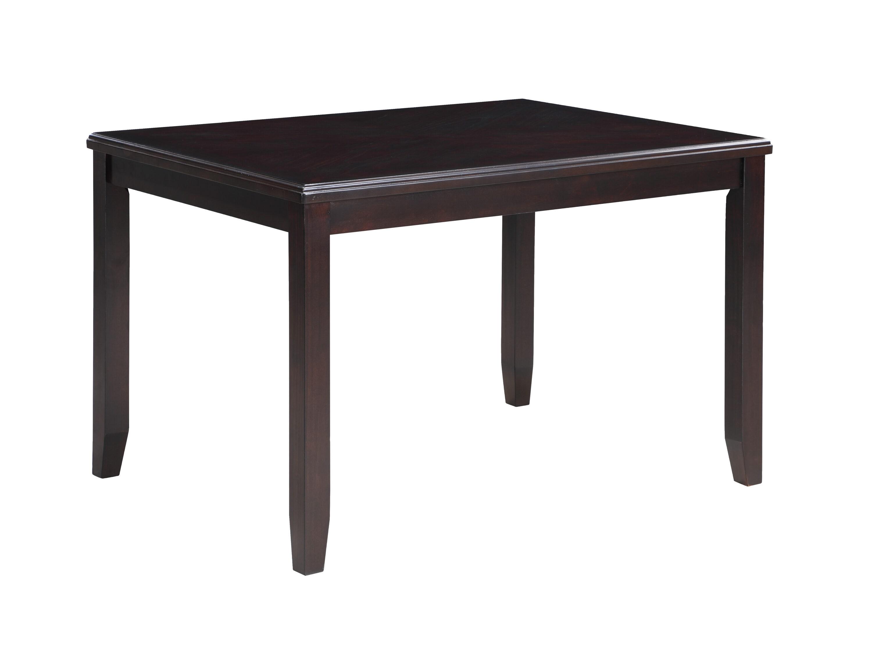 New Classic Furniture Gia Dining Collection with 48" Dining Table, 4 Cushioned Chairs, Veneer Tabletop and Solid Rubberwood Construction, Ebony