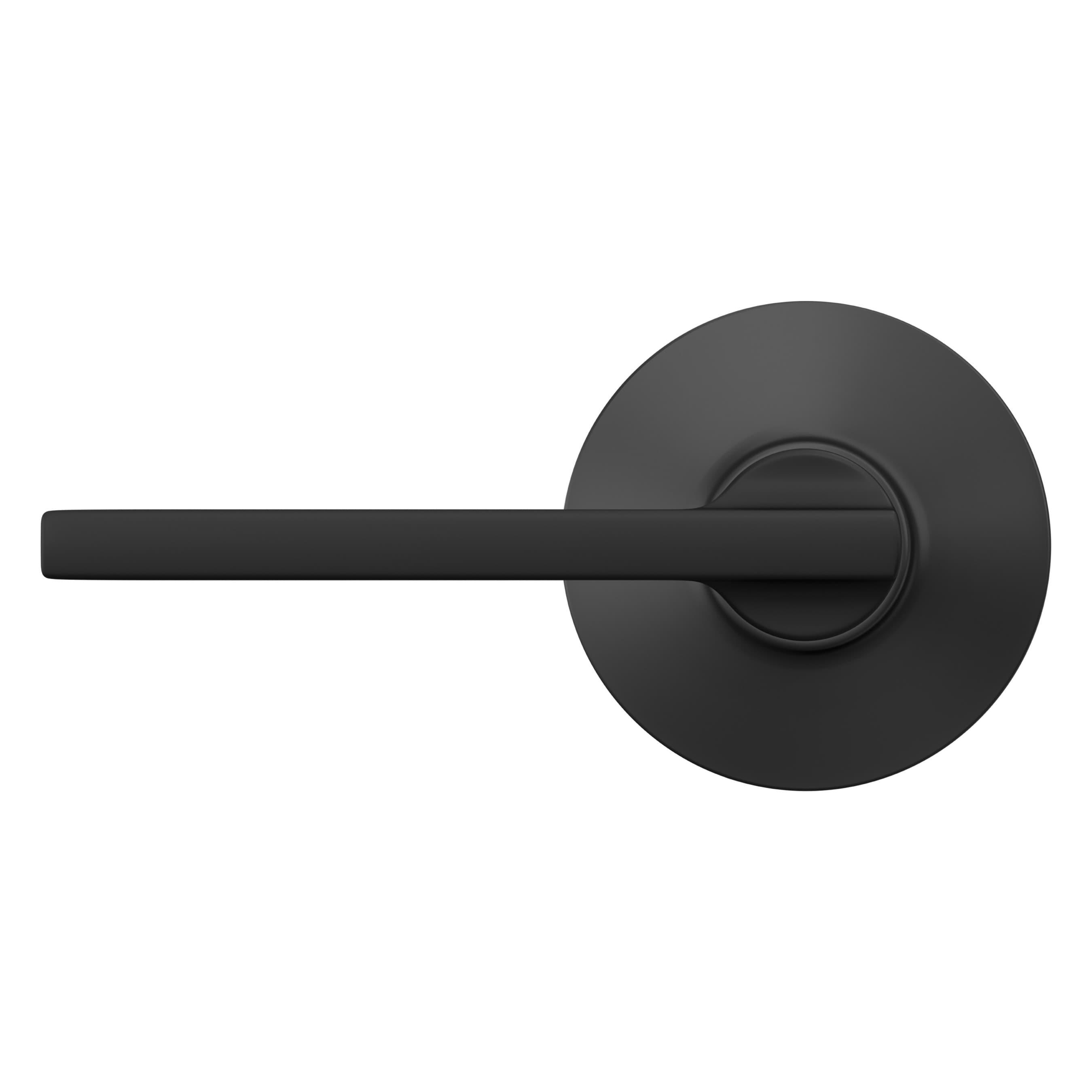 Schlage Latitude Matte Black Passage Lever Right or Left Handed