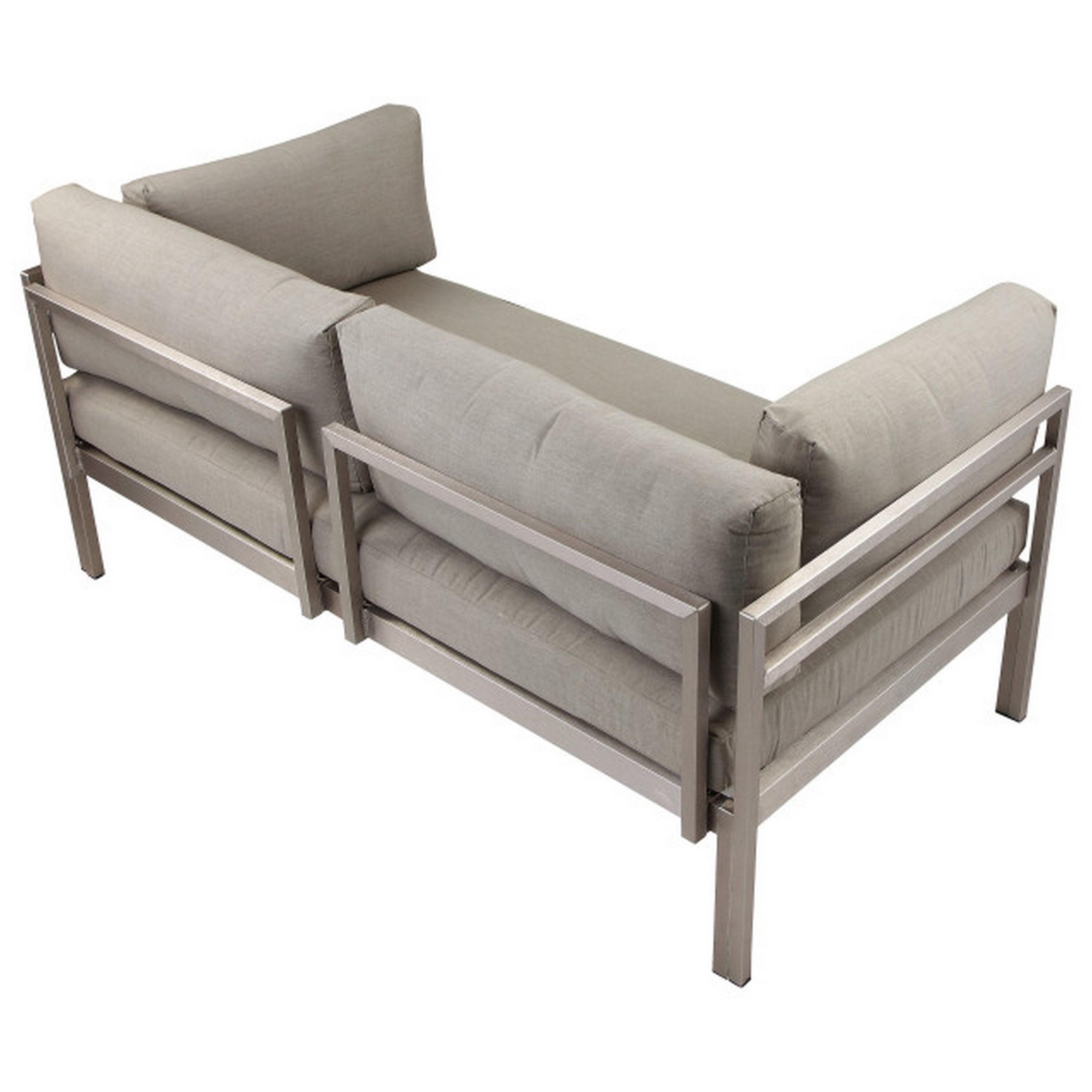 Ramsey 65'' Powder Coated Aluminum Outdoor Sofa