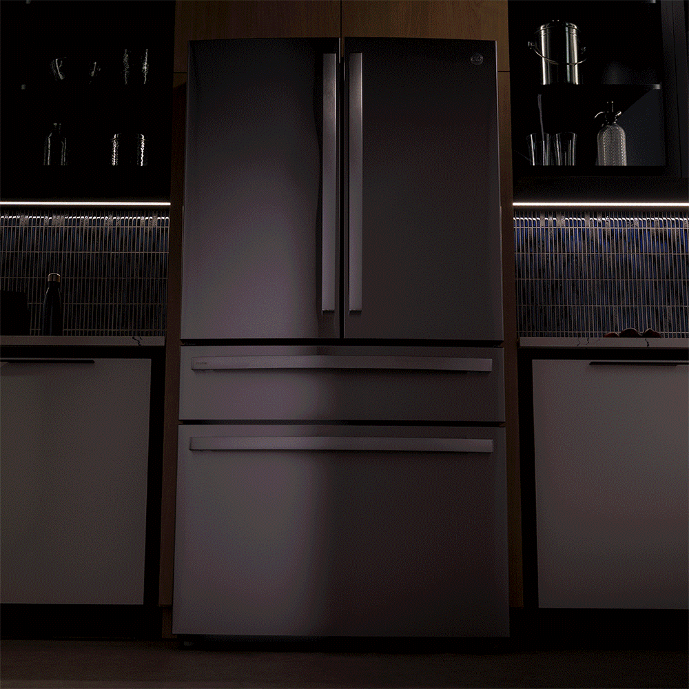 GE Profile™ Series Energy Star Smart 29 Cu. Ft. Fingerprint Resistant 4-Door French-Door Refrigerator
