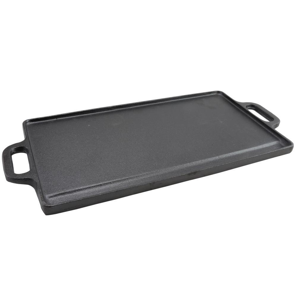 Gibson Gibson Addlestone 13 in. Cast Iron Rectangular Reversible Grill and Griddle Pan