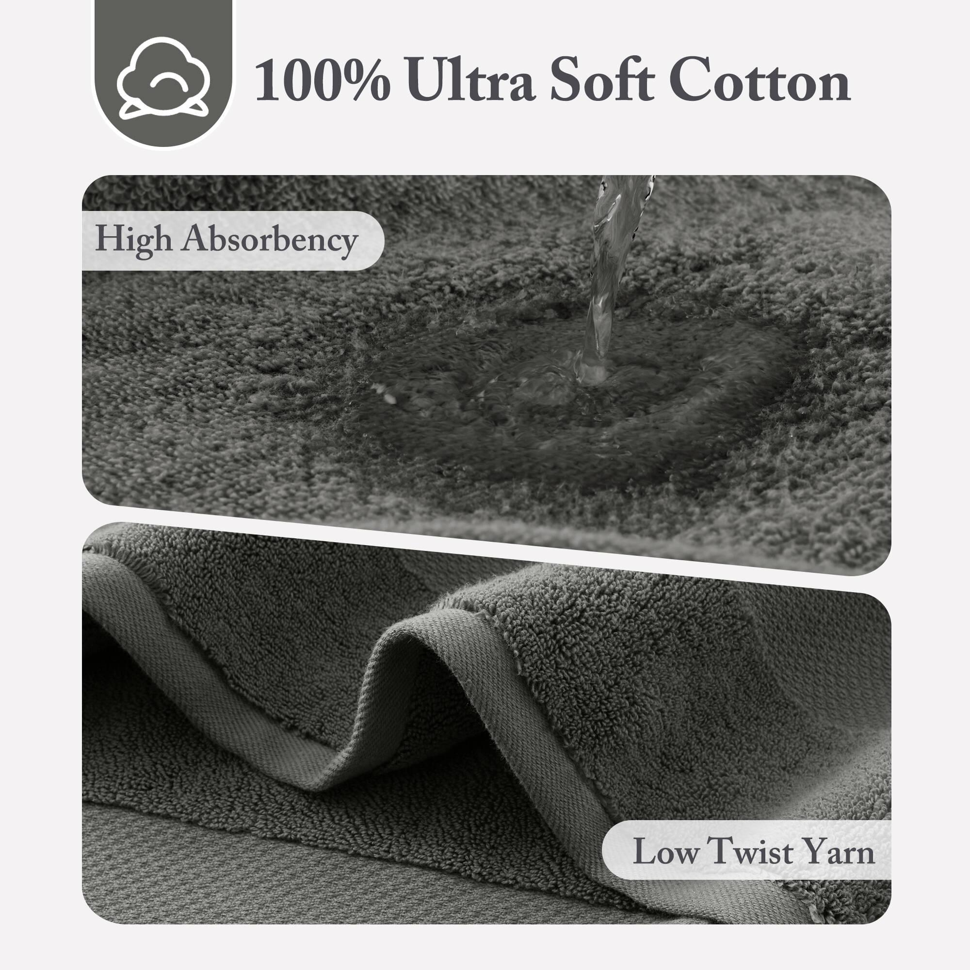 Turkish 100% Cotton Oversized Towel Set