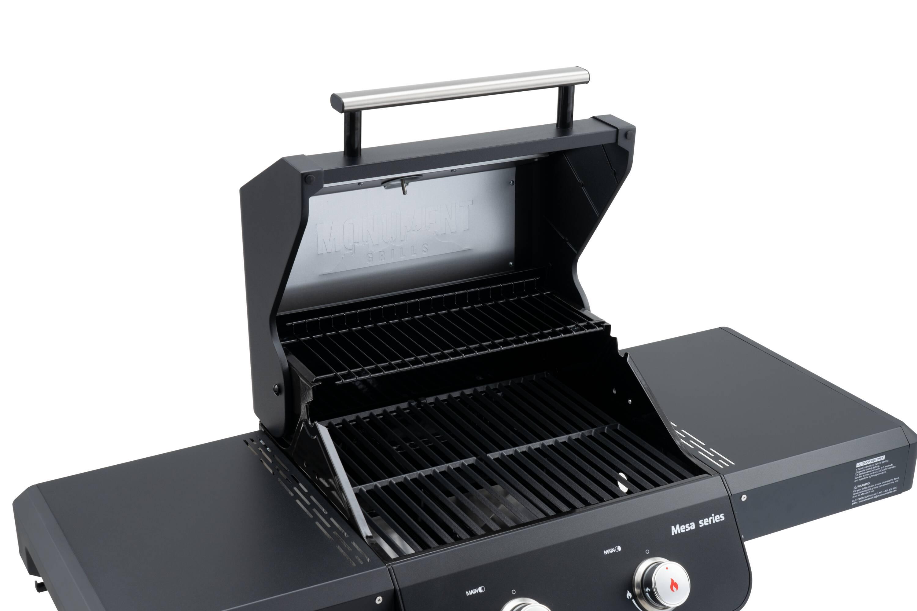 Monument Grills Mesa Series 2-Burner Free Standing Stailless Liquid Propane 24000 BTU Gas Grill with Cabinet