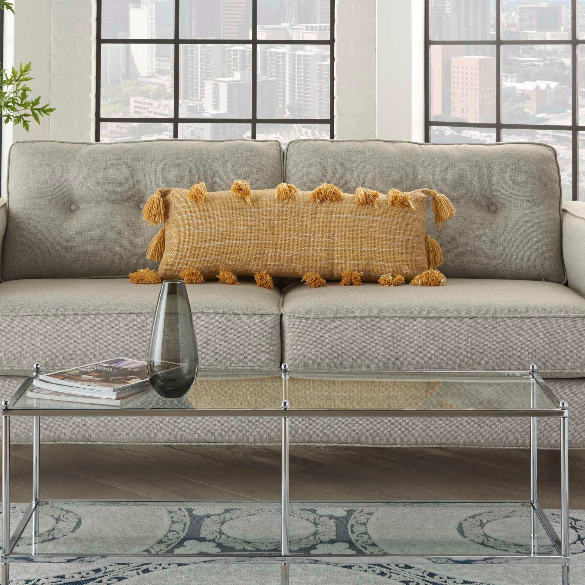 Life Styles Woven with Tassels Throw Pillow - Mina Victory