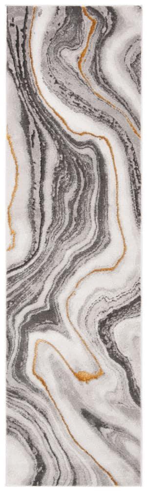 Craft CFT819 Loomed Indoor Runner Rug - Grey/Gold - 2'3"x14' - Safavieh