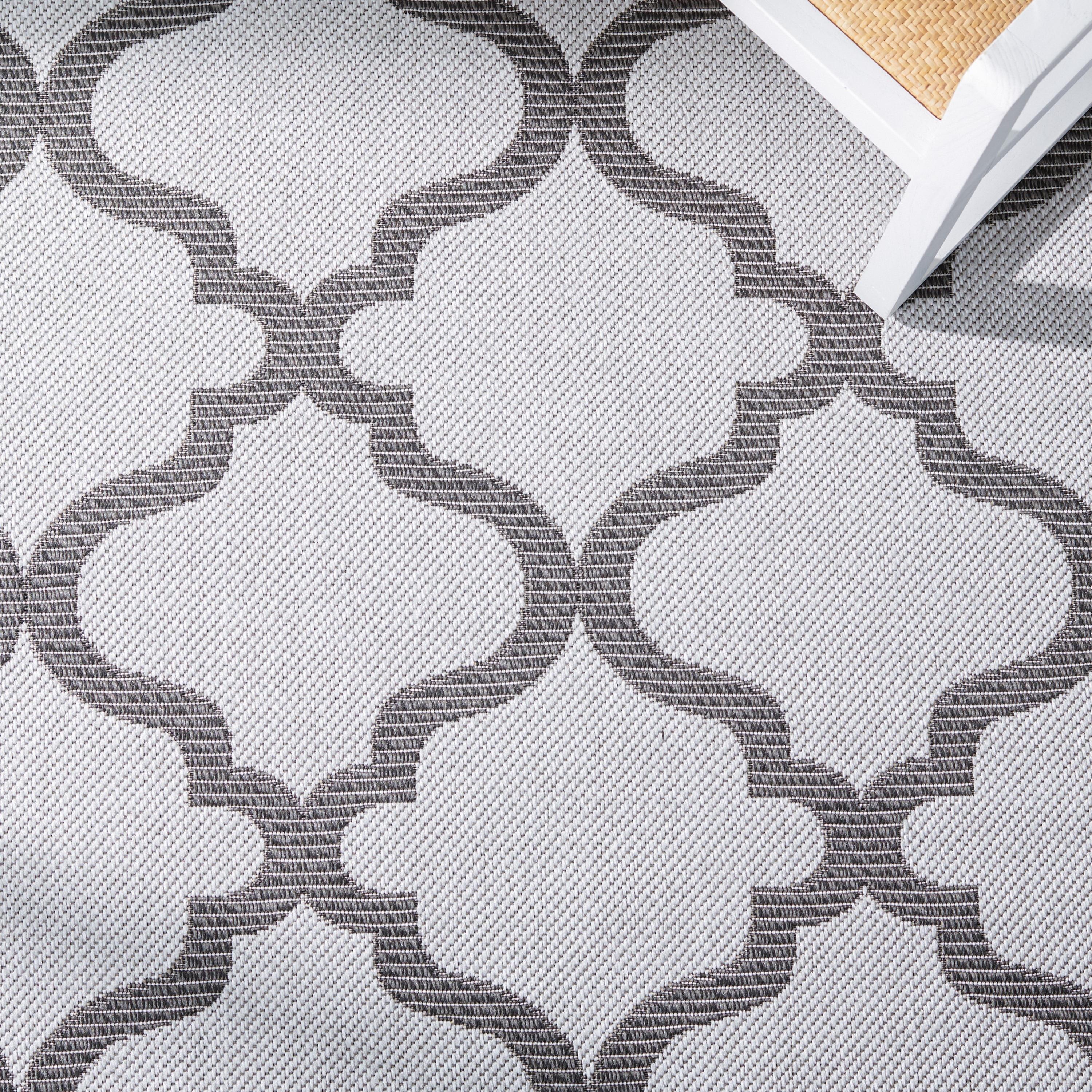 Bermuda BMU810 Power Loomed Indoor/Outdoor Machine Washable Runner Rug - Grey/Brown - 2'x8' - Safavieh