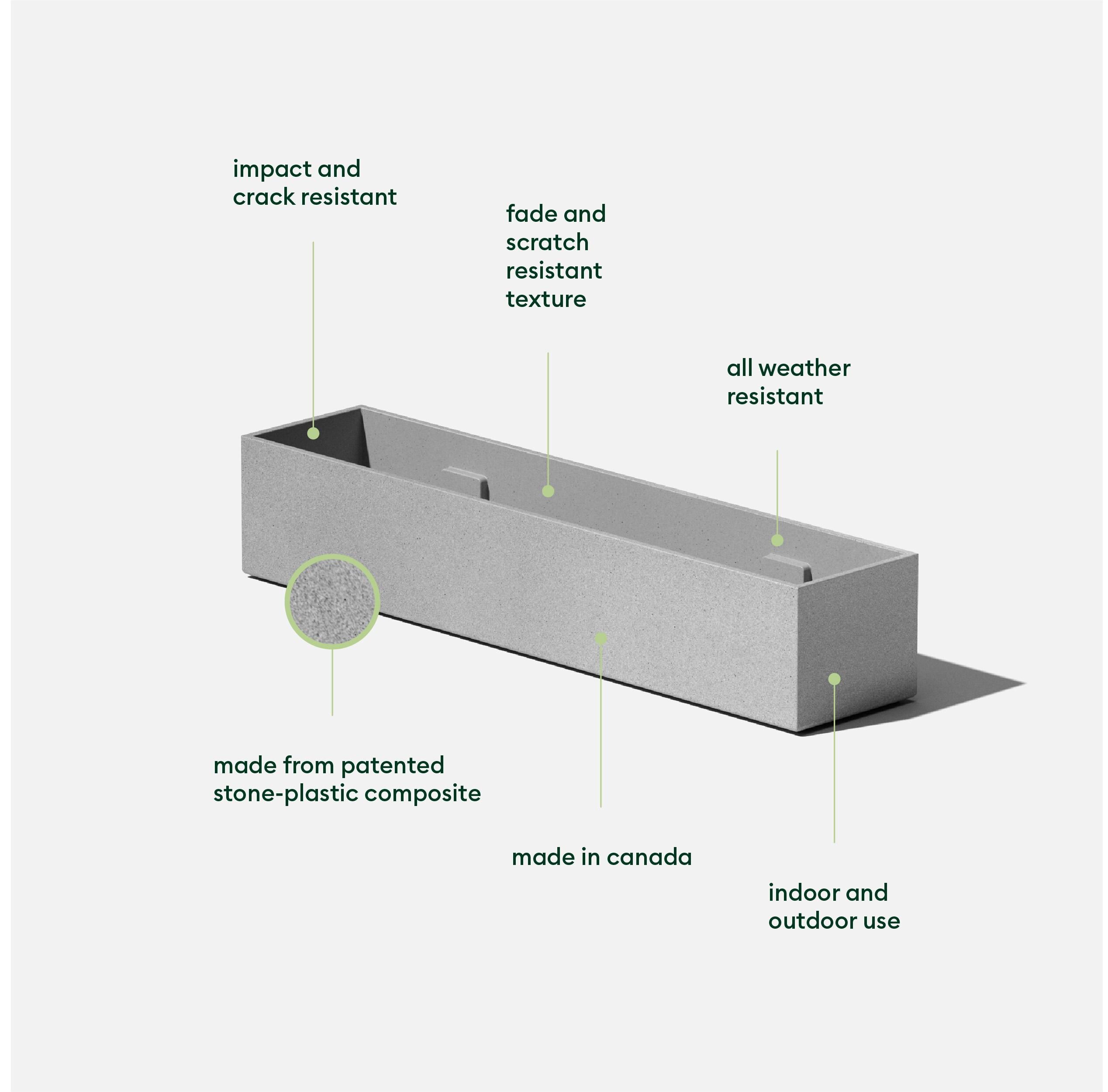 Geo Series Plastic Planter Box