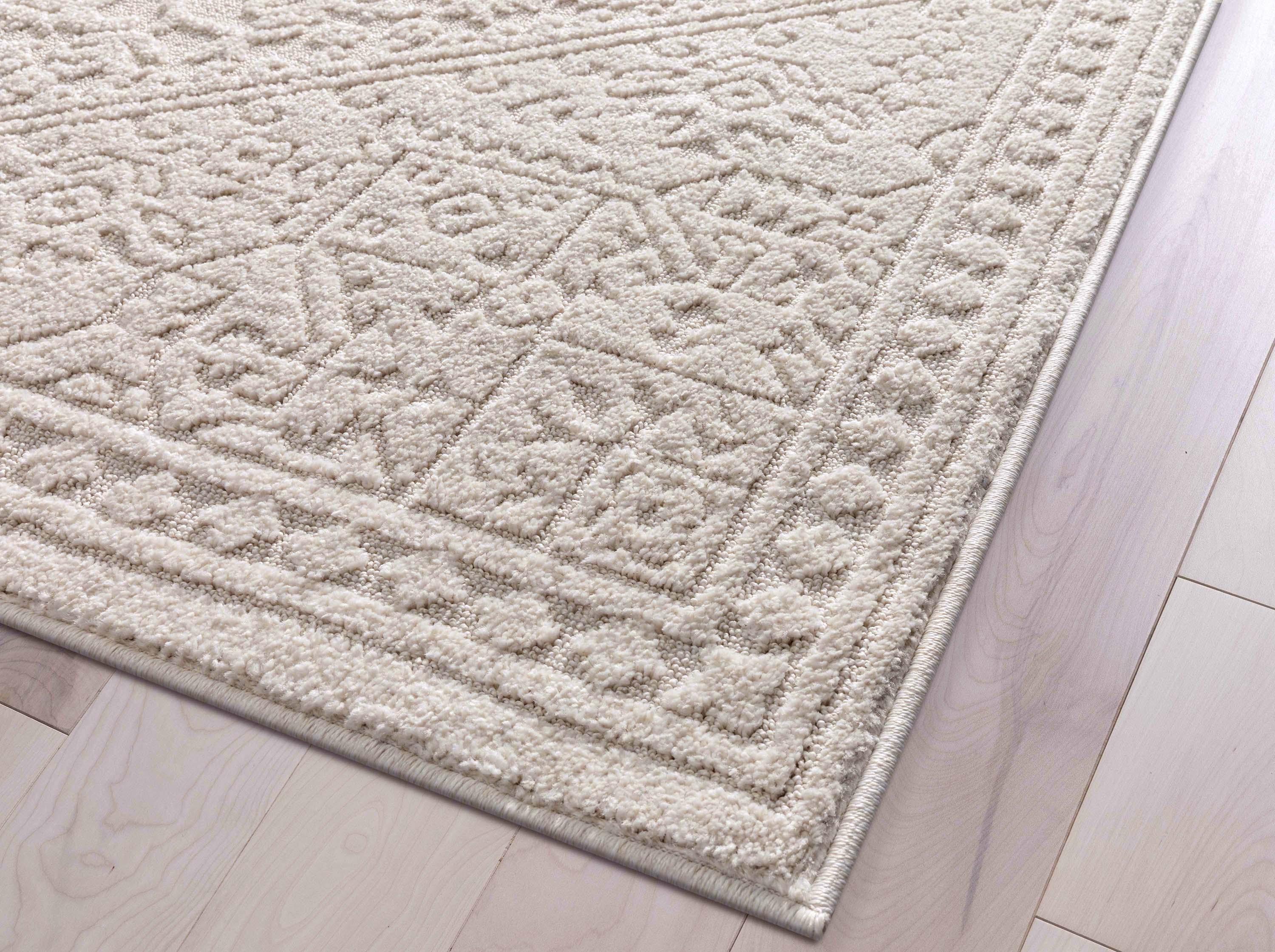 Well Woven Well Woven Harlow Cloud Medallion Farmhouse Medallion Ivory Area Rug